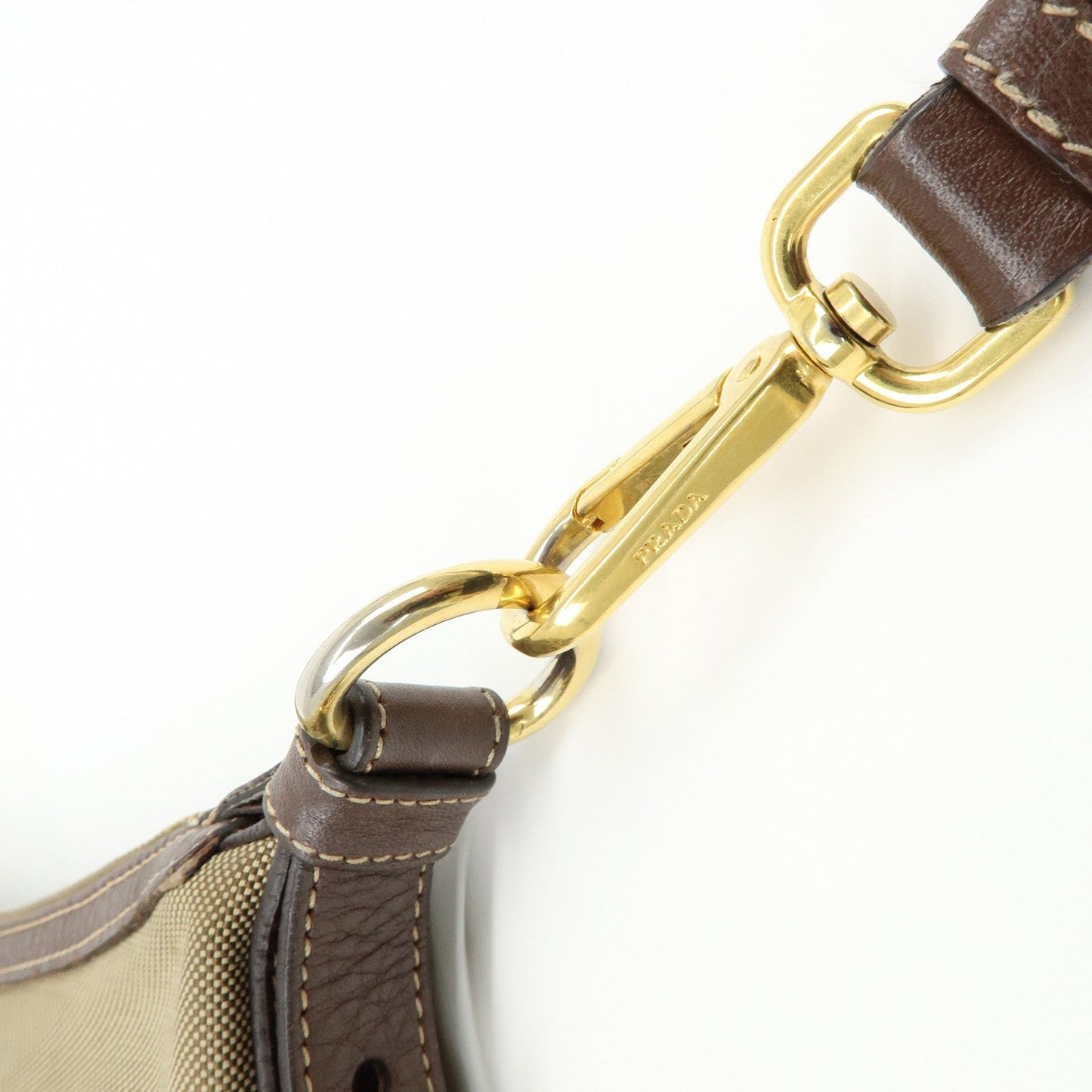 Prada Logo Jacguard Leather Shoulder Bag Crossbody Bag Brown【Pre-order】
