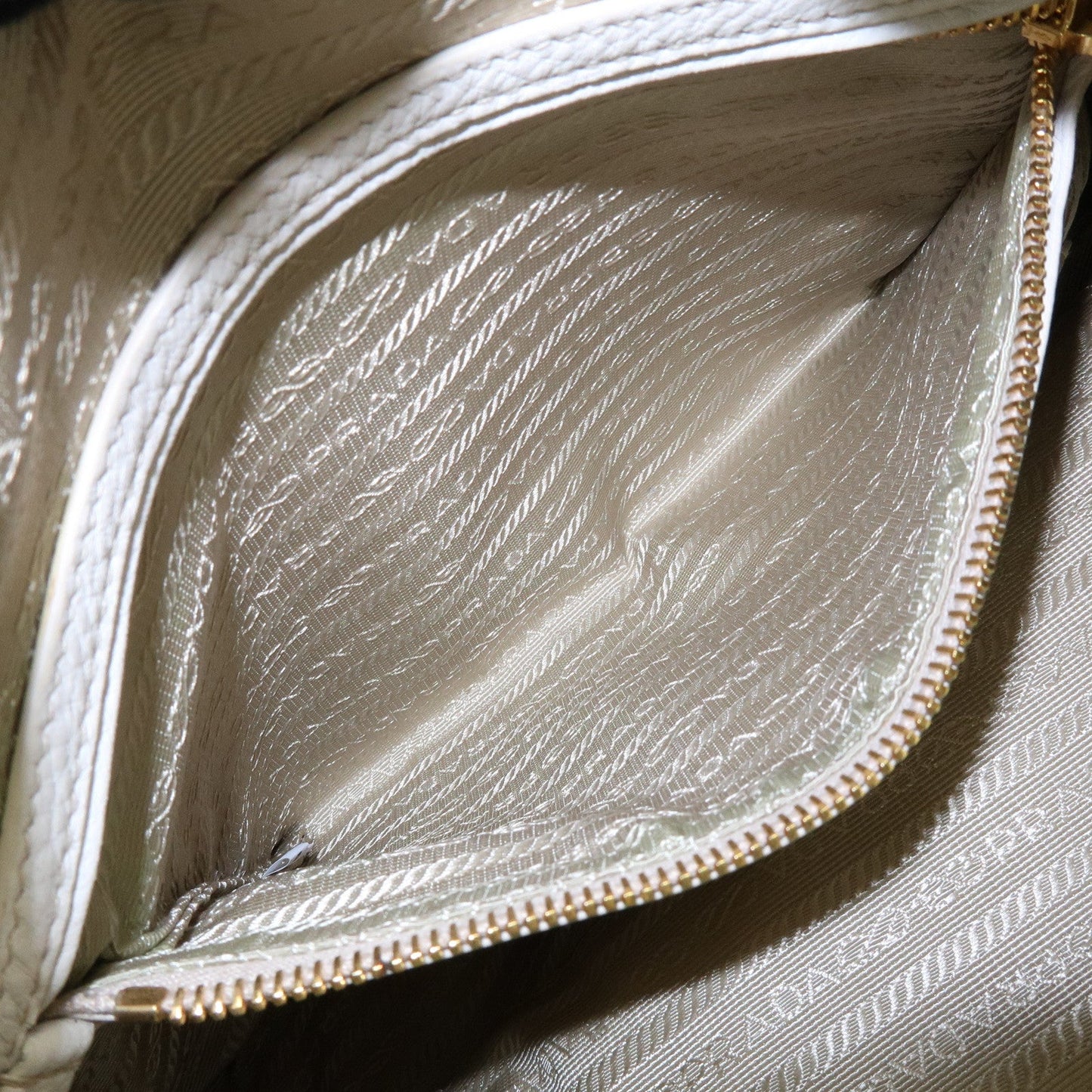 Prada Logo Calf Leather Shoulder Bag Hand Bag White BR4311【Pre-order】