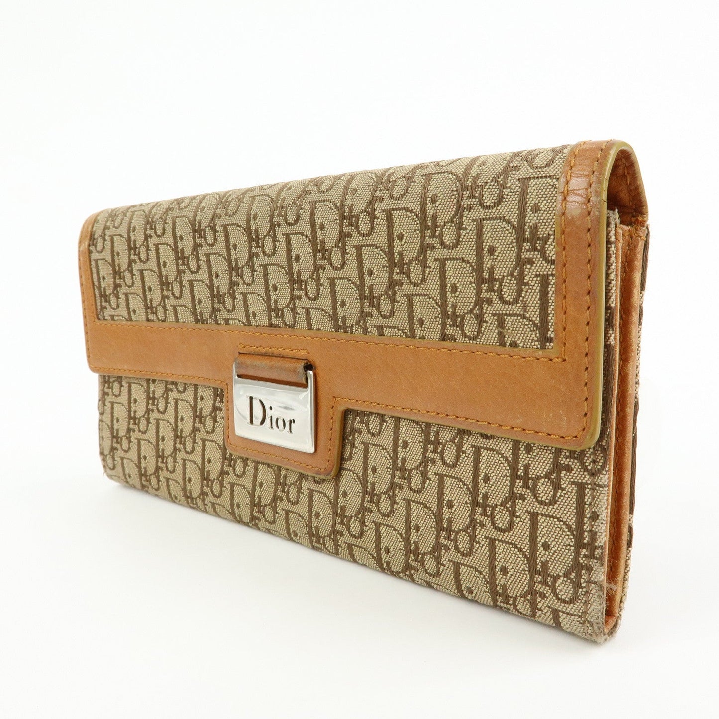 Christian Dior Trotter Street Chic Canvas Leather Long Wallet【Pre-order】