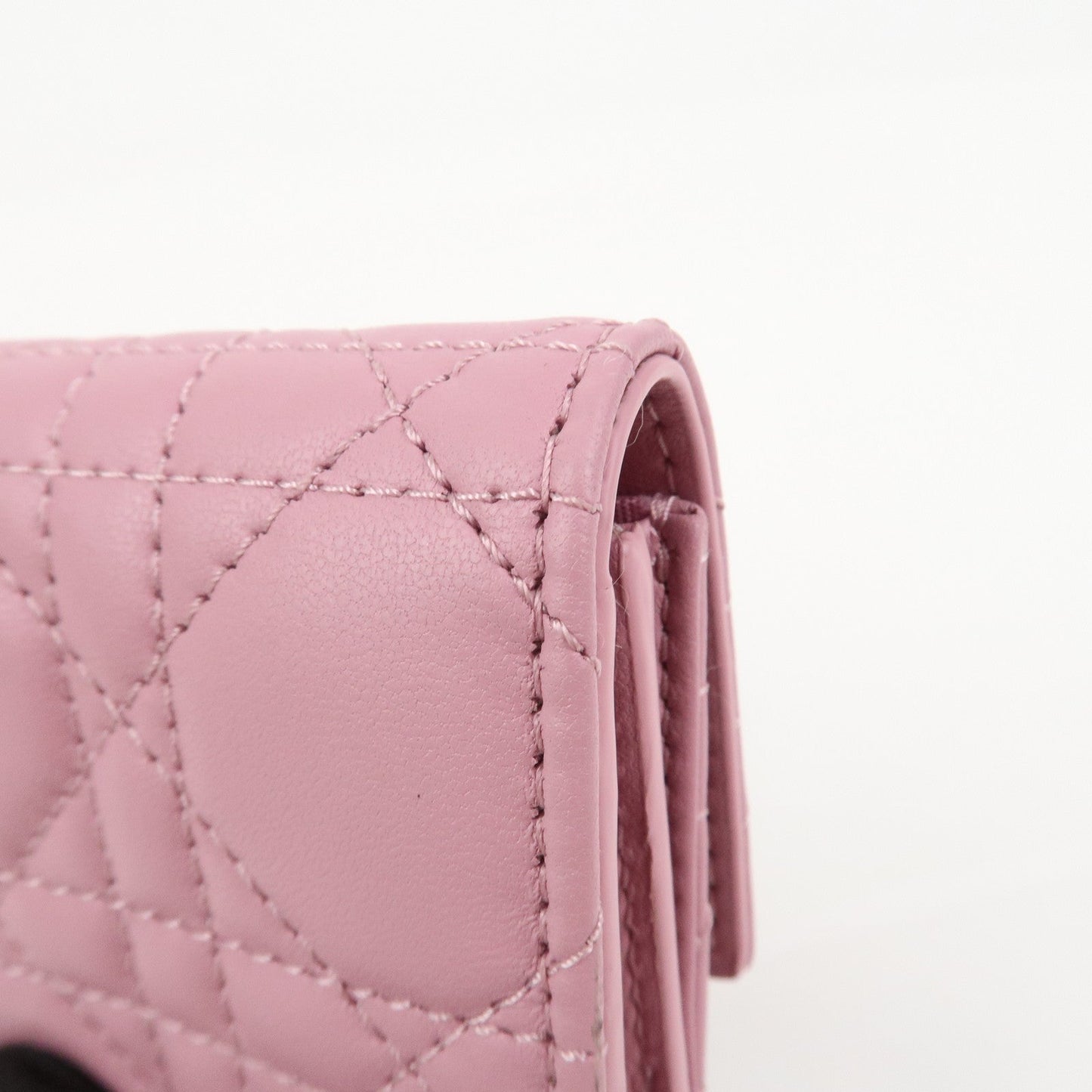 Christian Dior Cannage Logo Leather Bi-fold Compact Wallet【Pre-order】
