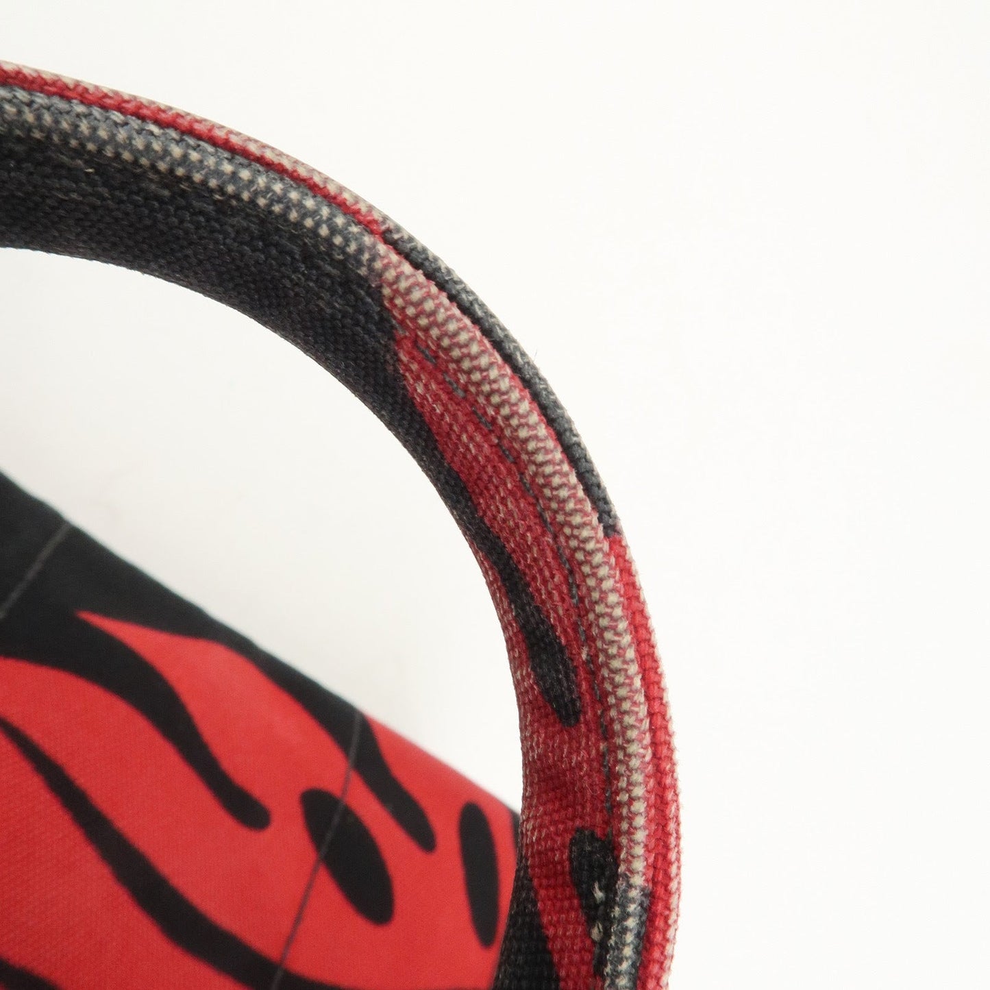 Prada Canapa Mini 2Way Bag Tote Bag Black Red BN2439G【Pre-order】