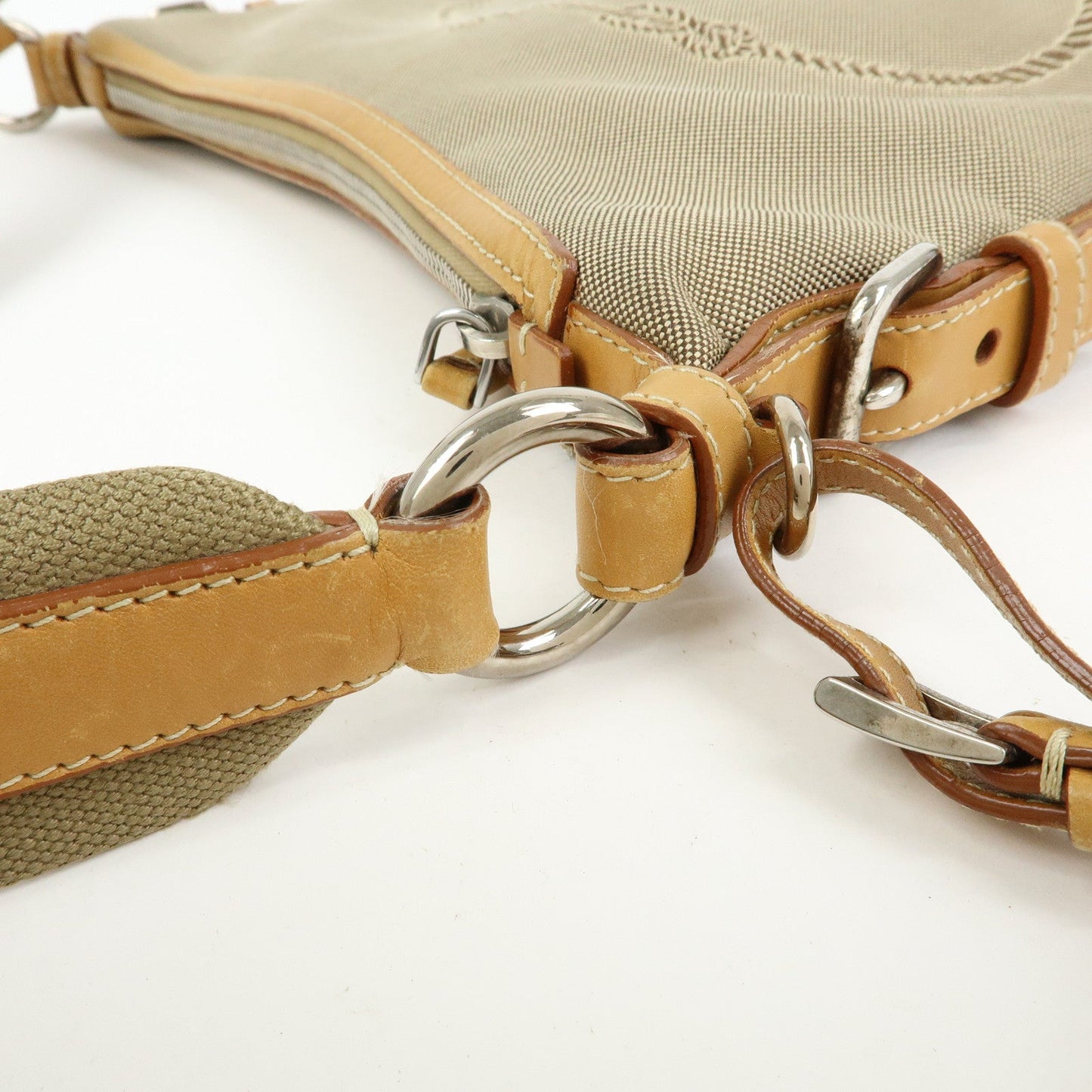 Prada Logo Jacquard Leather Shoulder Bag Crossbody Bag Camel BT0533【Pre-order】