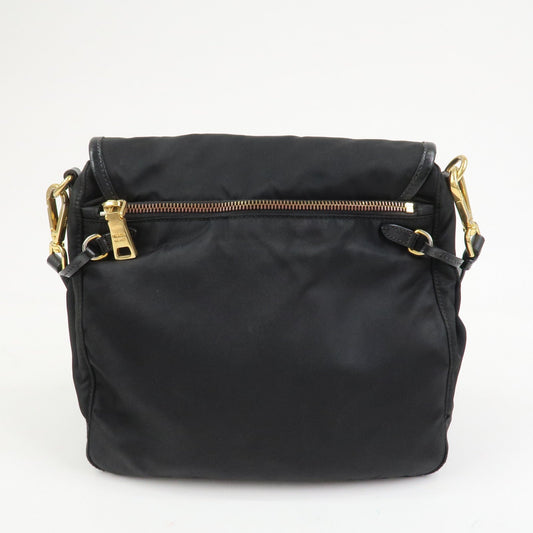 Prada Logo Nylon Saffiano Leather Shoulder Bag Crossbody Bag Black【Pre-order】