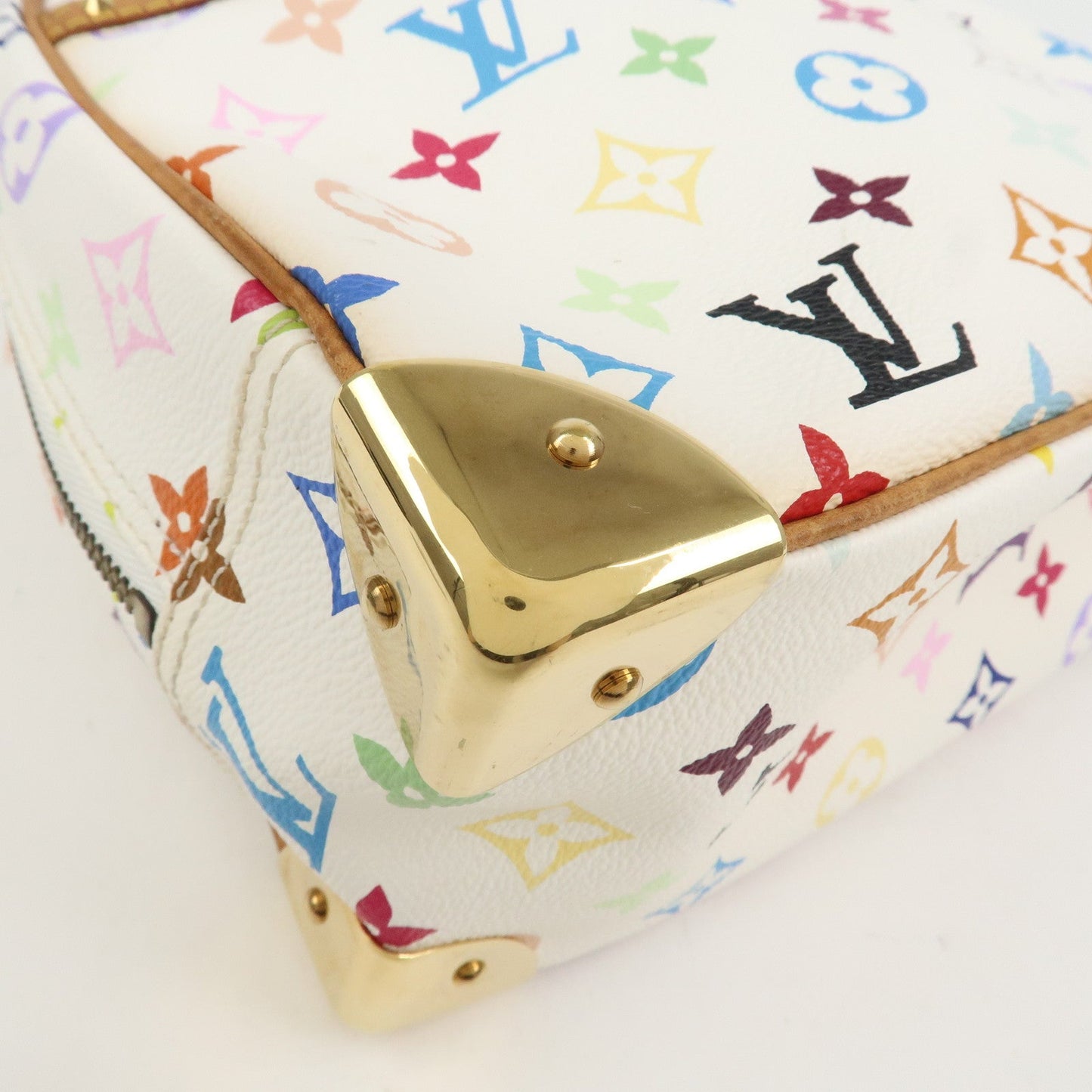 Louis Vuitton Monogram Multicolor Trouville Hand Bag Blanc M92663【Pre-order】