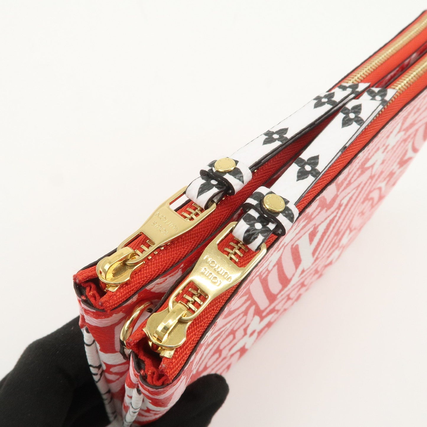 Louis Vuitton Monogram LV Crafty Pochette Double Zip Bag Red M69488【Pre-order】