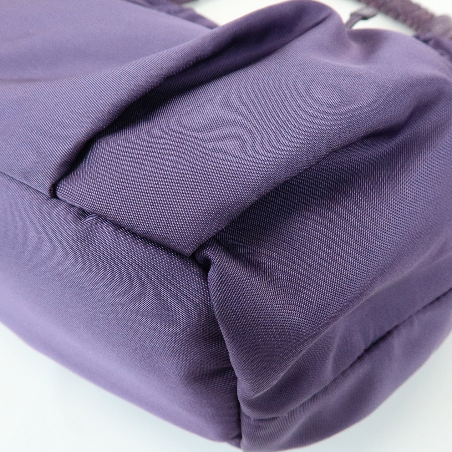Prada Ribbon Nylon Leather Shoulder Bag Hand Bag Purple BR4237【Pre-order】