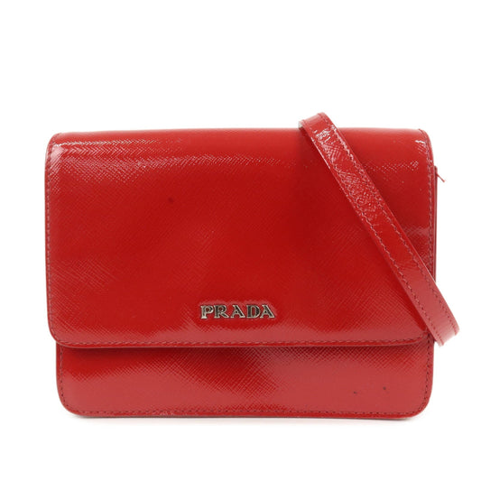 Prada Saffiano Leather 2Way Mini Shoulder Bag Clutch Bag Red BT1031【Pre-order】