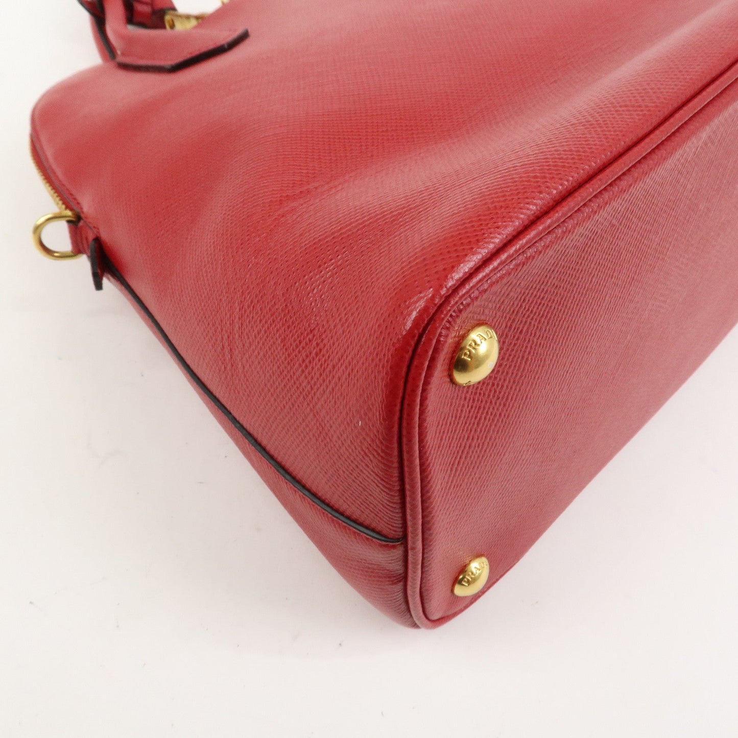 Prada Logo Saffiano Leather 2Way Hand Bag Shoulder Bag Red BL0907【Pre-order】
