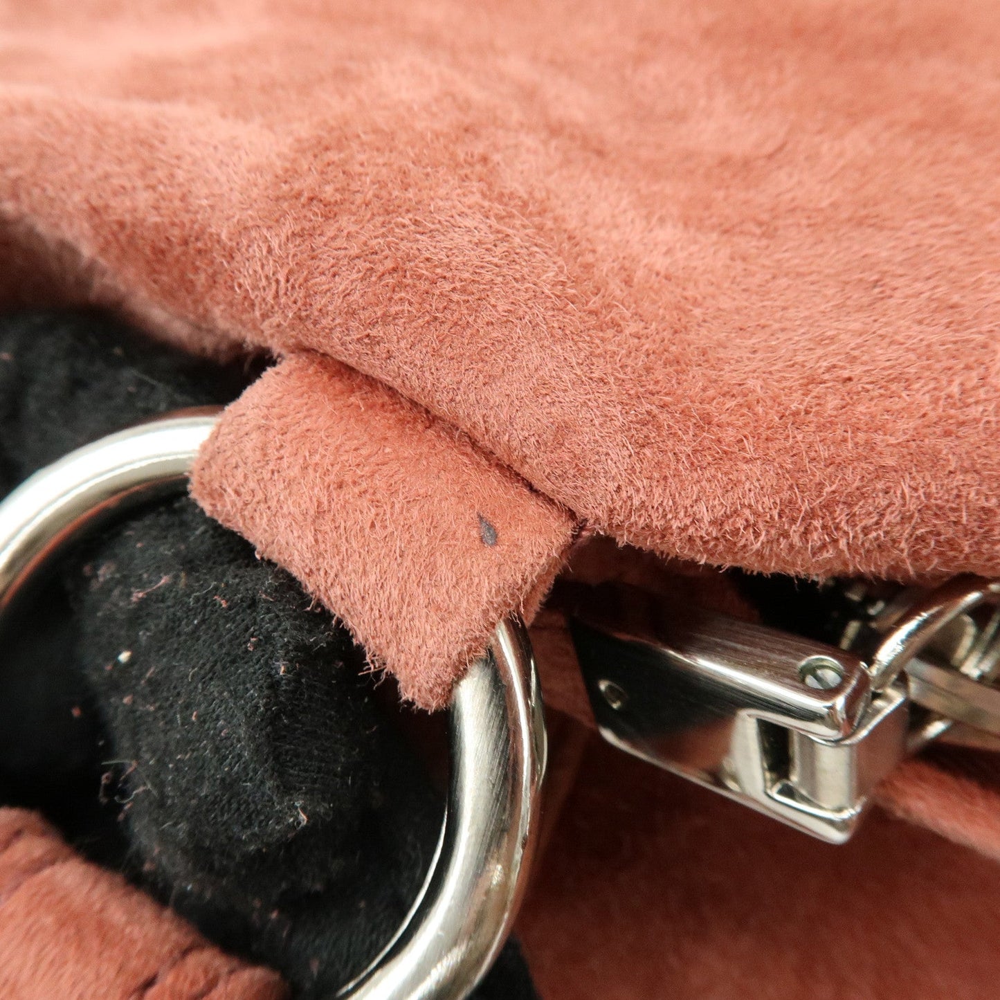 Prada Suede Boston Bag Hand Bag Pink BR2630【Pre-order】