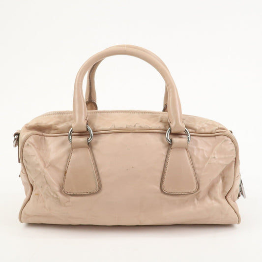 Prada Nappa Leather 2Way Bag Hand Bag Shoulder Bag Light Pink【Pre-order】
