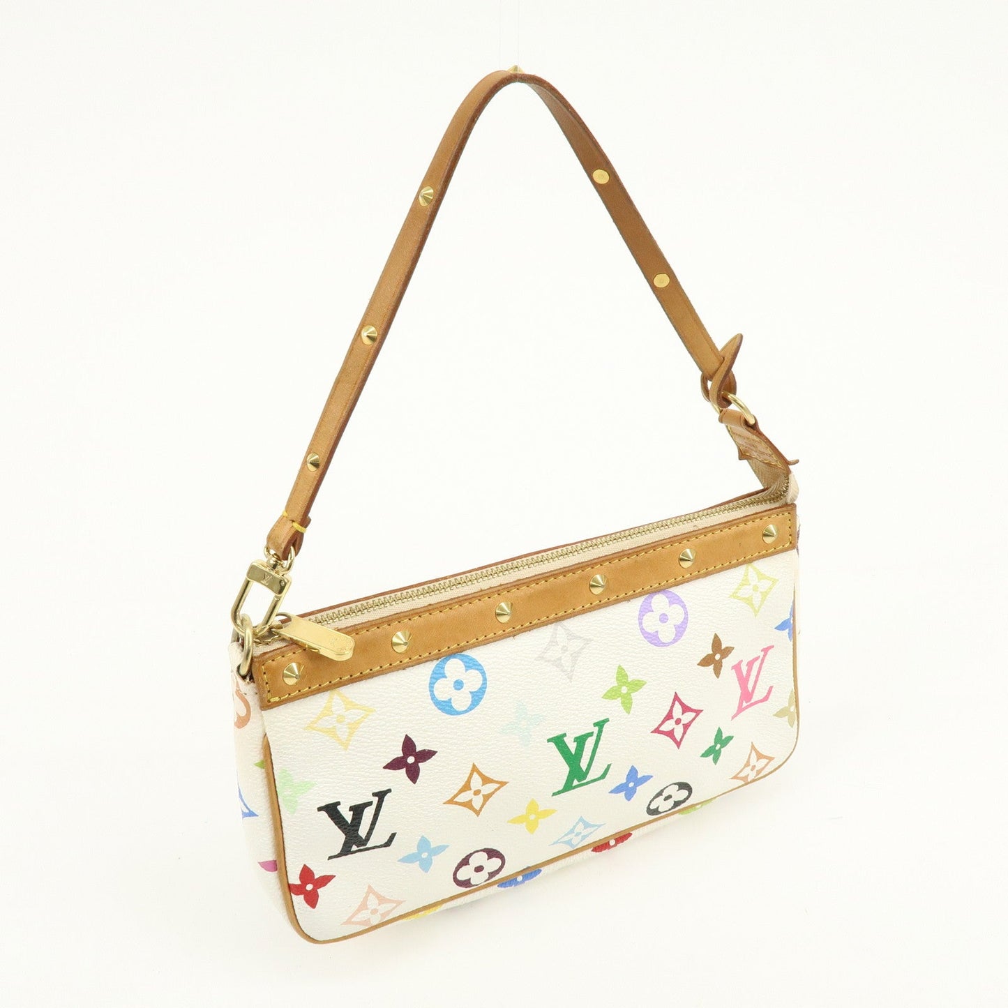 Louis Vuitton Monogram Multicolor Pochette Accessoires Blanc M92649【Pre-order】