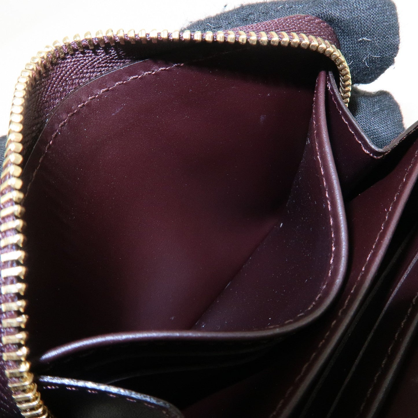 Louis Vuitton Monogram Vernis Zippy Coin Purse Amarante M93607【Pre-order】