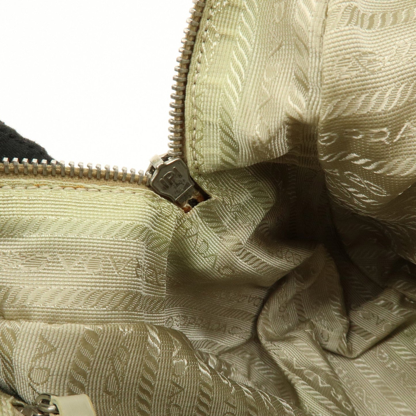 Prada Triangle Logo Canvas Leather Bowling Bag Natural Purple【Pre-order】