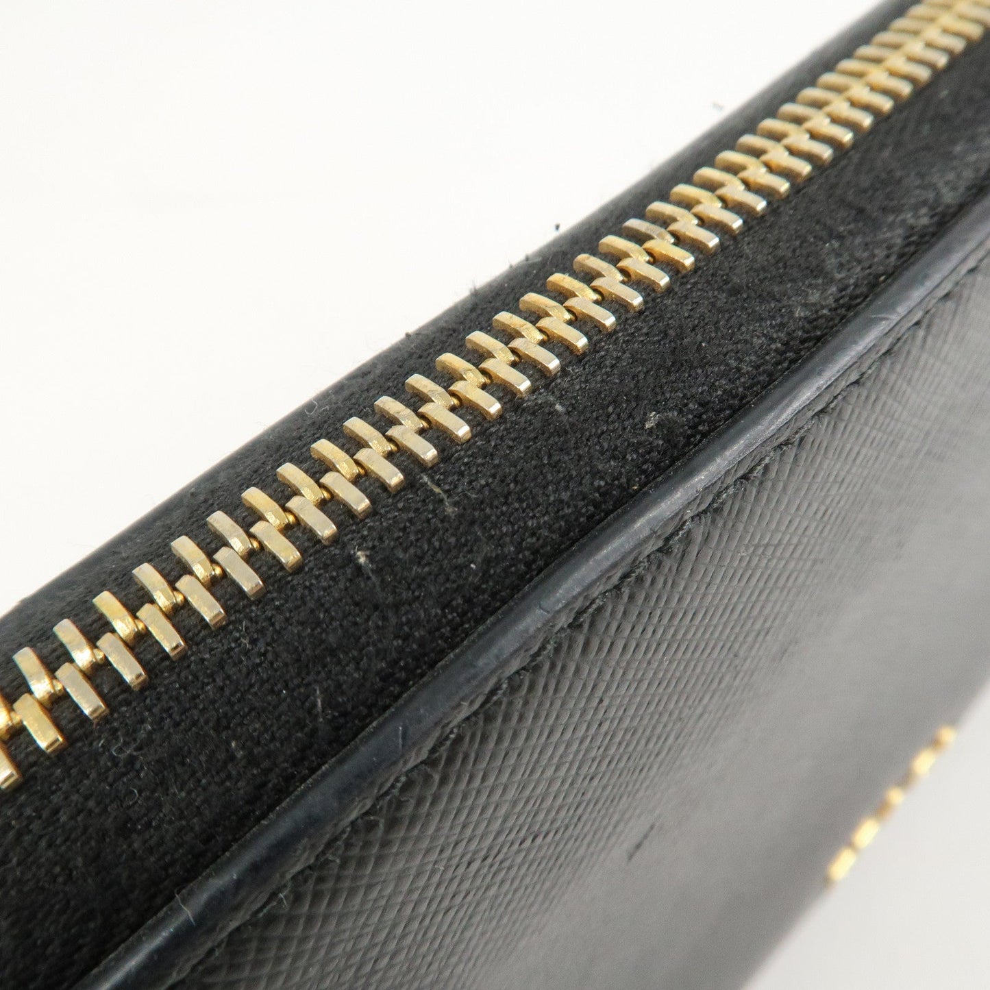 Prada Logo Saffiano Leather Zippy Long Wallet Black 1ML506【Pre-order】