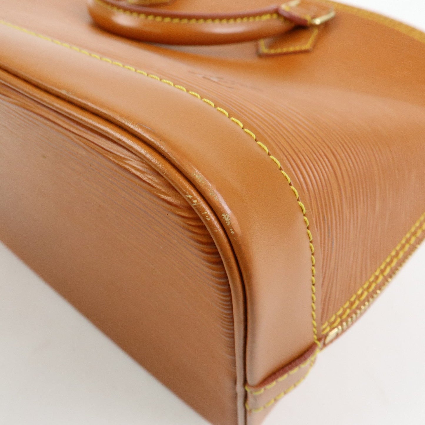 Louis Vuitton Epi Alma PM Lether Hand Bag Zipang Gold M52148【Pre-order】