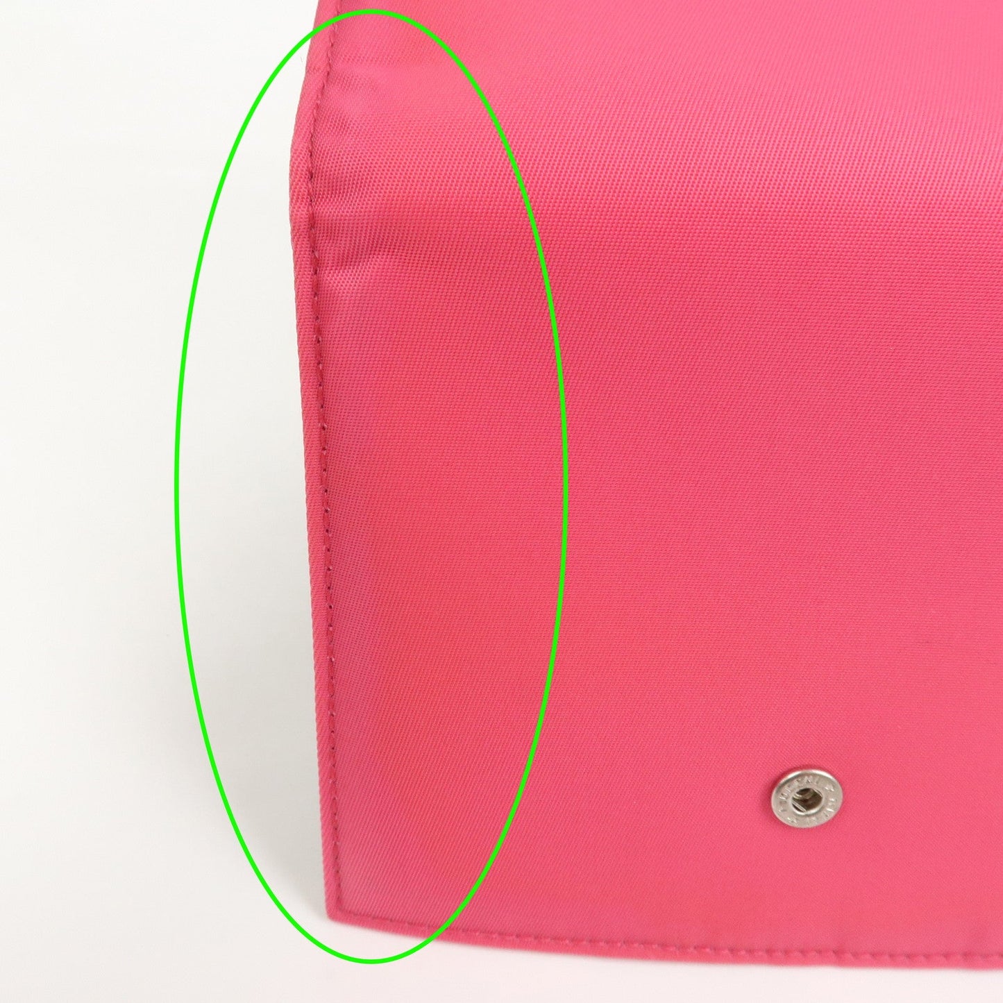 Prada Triangle Logo Tessuto Nylon Mini Compact Wallet Neon Pink【Pre-order】