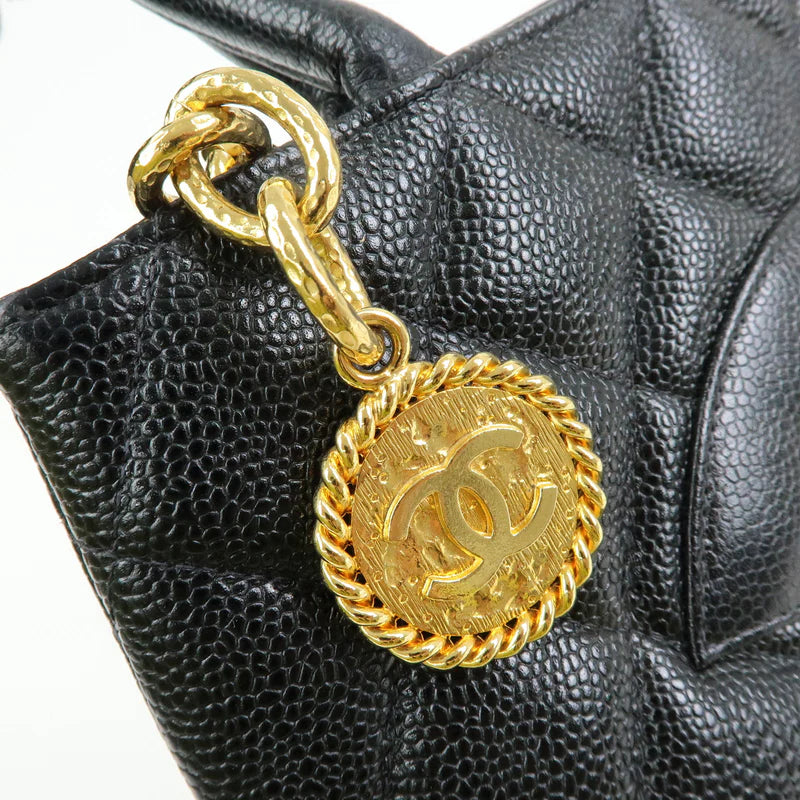 Chanel Matelasse COCO Mark Medallion Caviarskin Tote Bag【Pre-order】