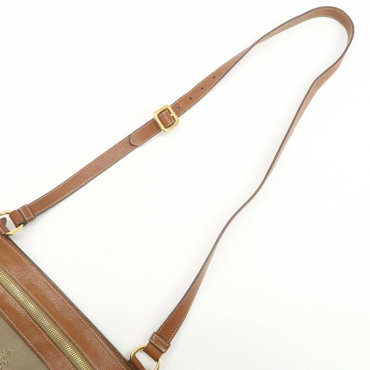 Prada Logo Jacquard Leather Shoulder Bag Crossbody Bag Beige Brown【Pre-order】