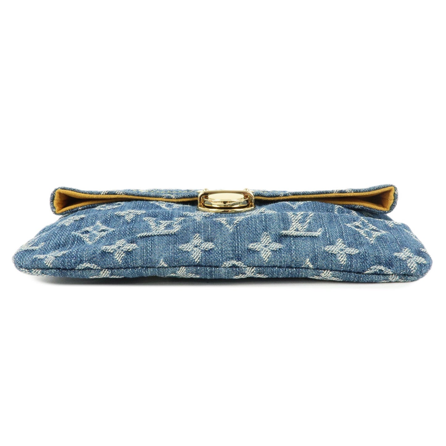 Louis Vuitton Monogram Denim Pochette Plat Pouch Clutch Bag M95007【Pre-order】