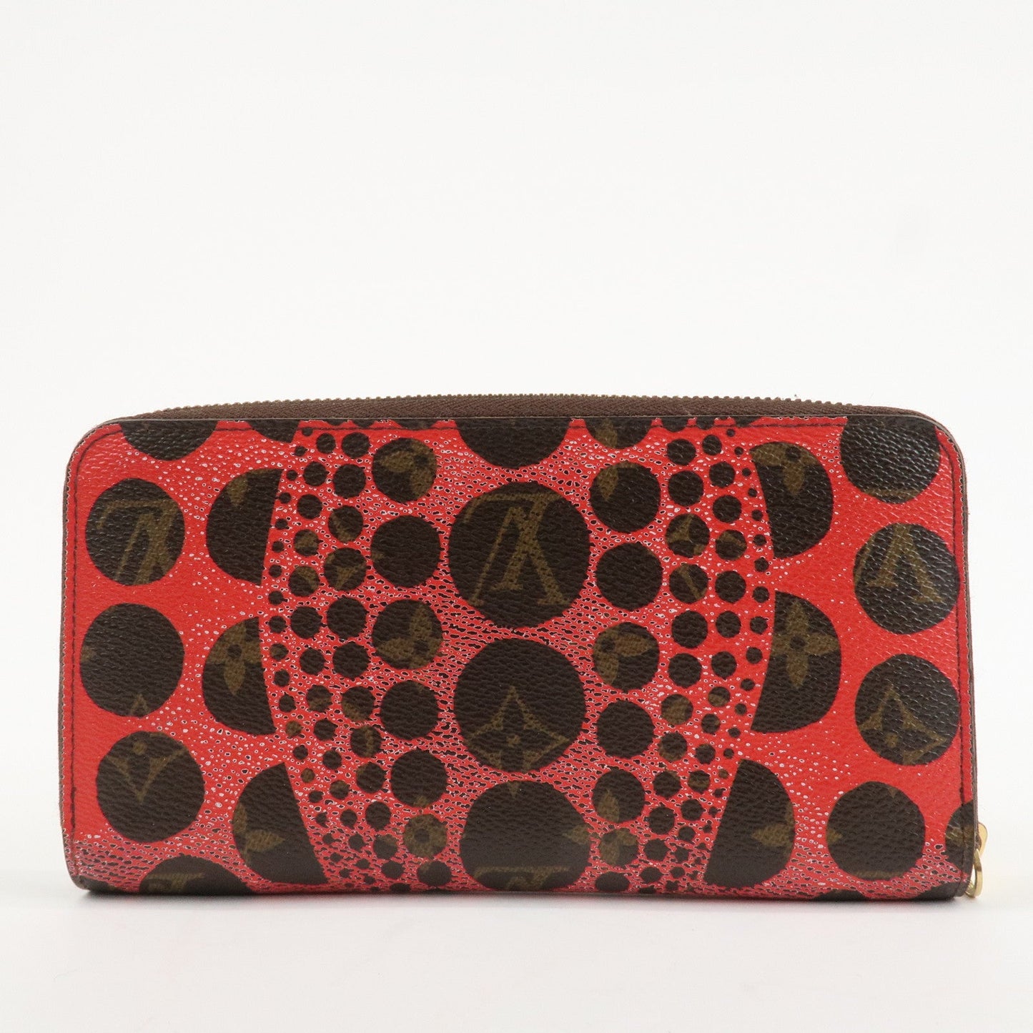 Louis Vuitton Monogram Kusama Pumpkin Dots Zippy Wallet M60450 Used【Pre-order】