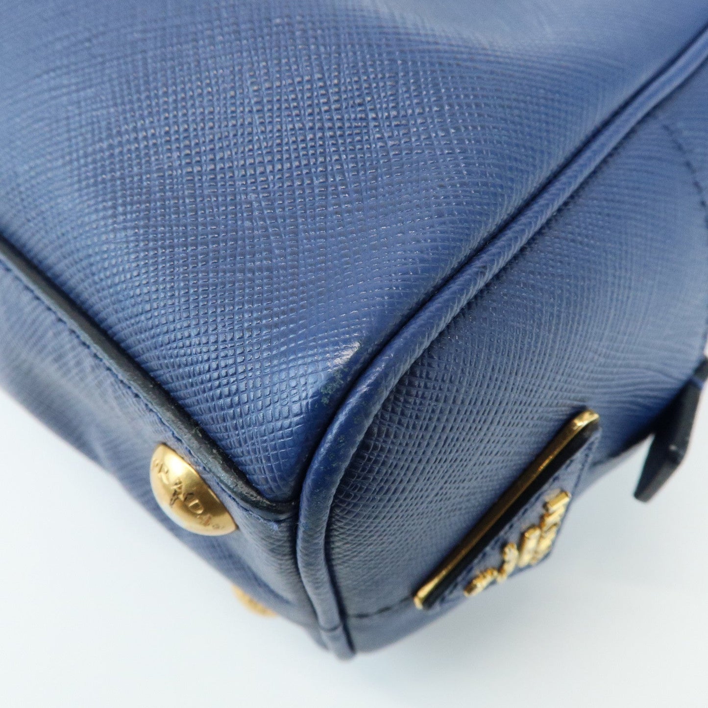 Prada Triangle Logo 2Way Bag Hand Bag Shoulder Bag Blue Green【Pre-order】