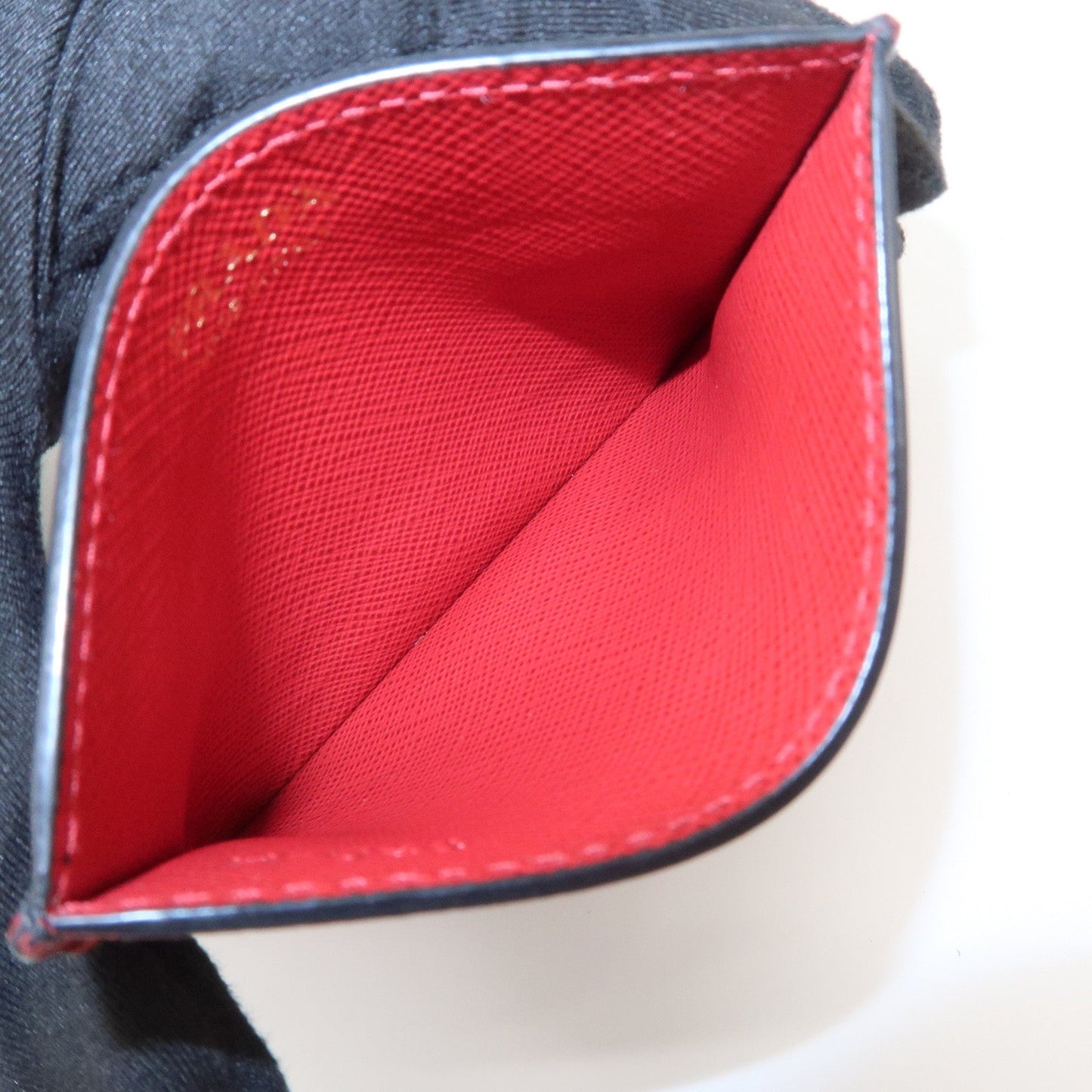 Prada Saffiano Leather Heart Card Case Black Red White 1MC025【Pre-order】