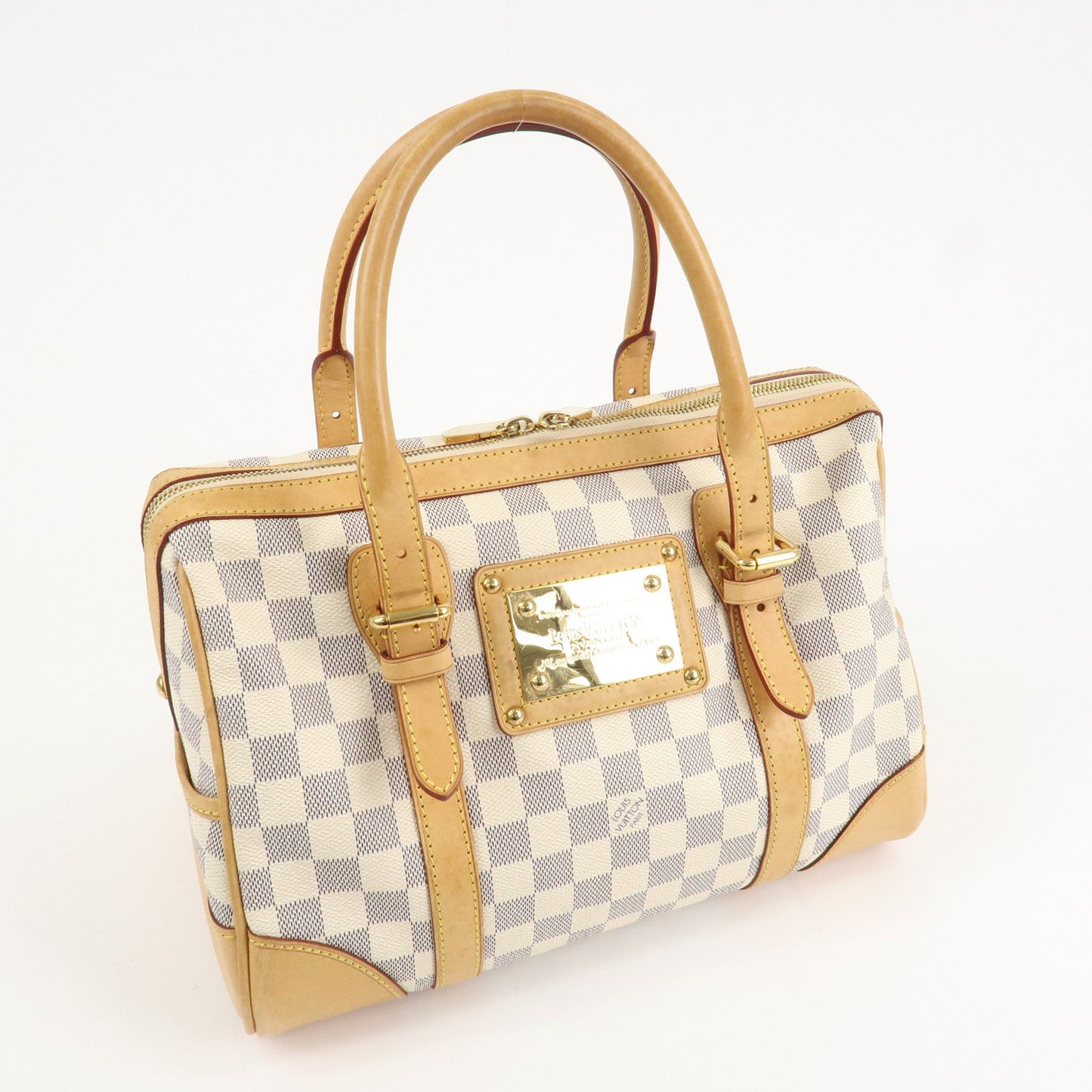 Louis Vuitton Damier Azur Leather Canvas Berkeley Hand Bag N52001【Pre-order】
