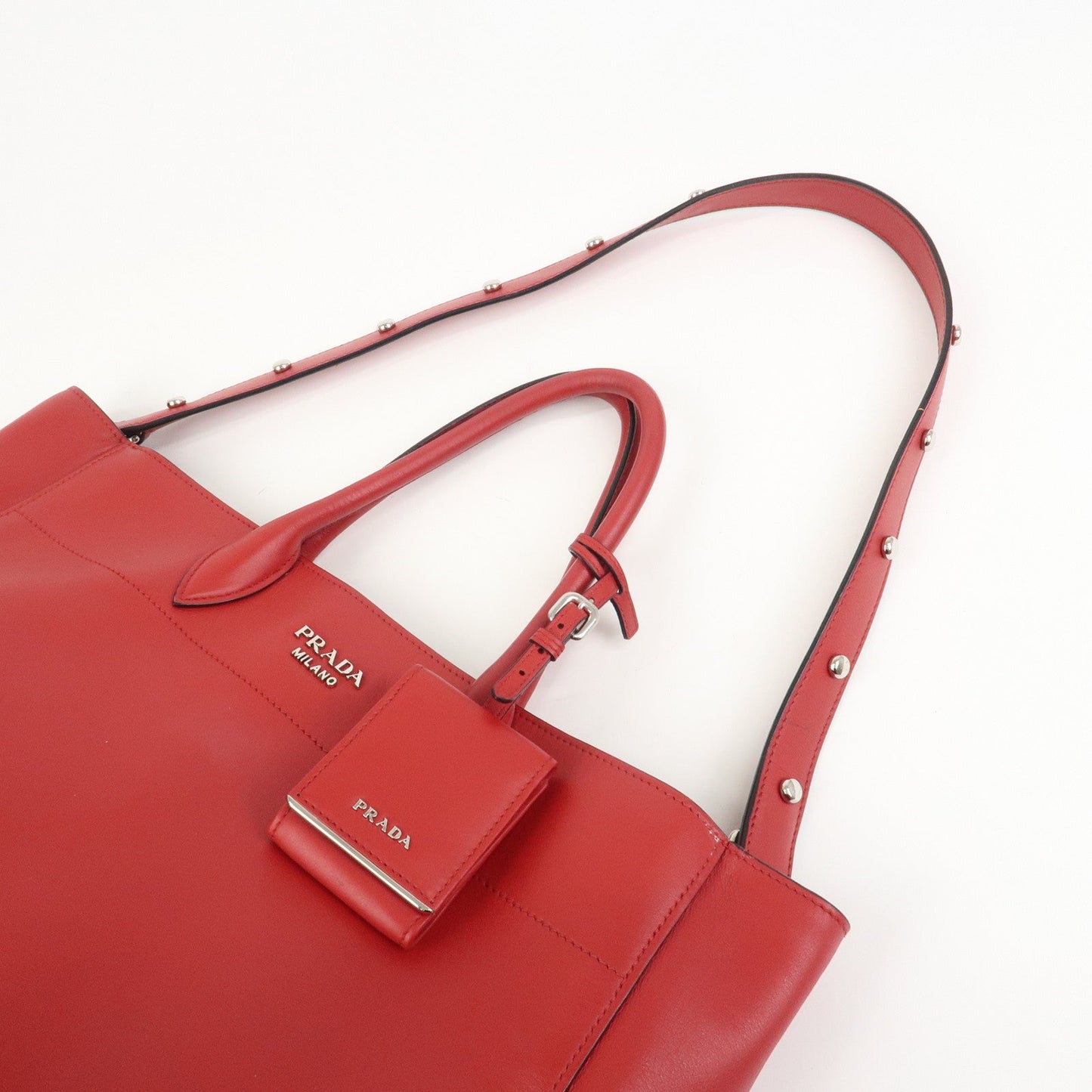Prada Logo Leather 2Way Bag Tote Bag Hand Bag Shoulder Bag 1BG041【Pre-order】