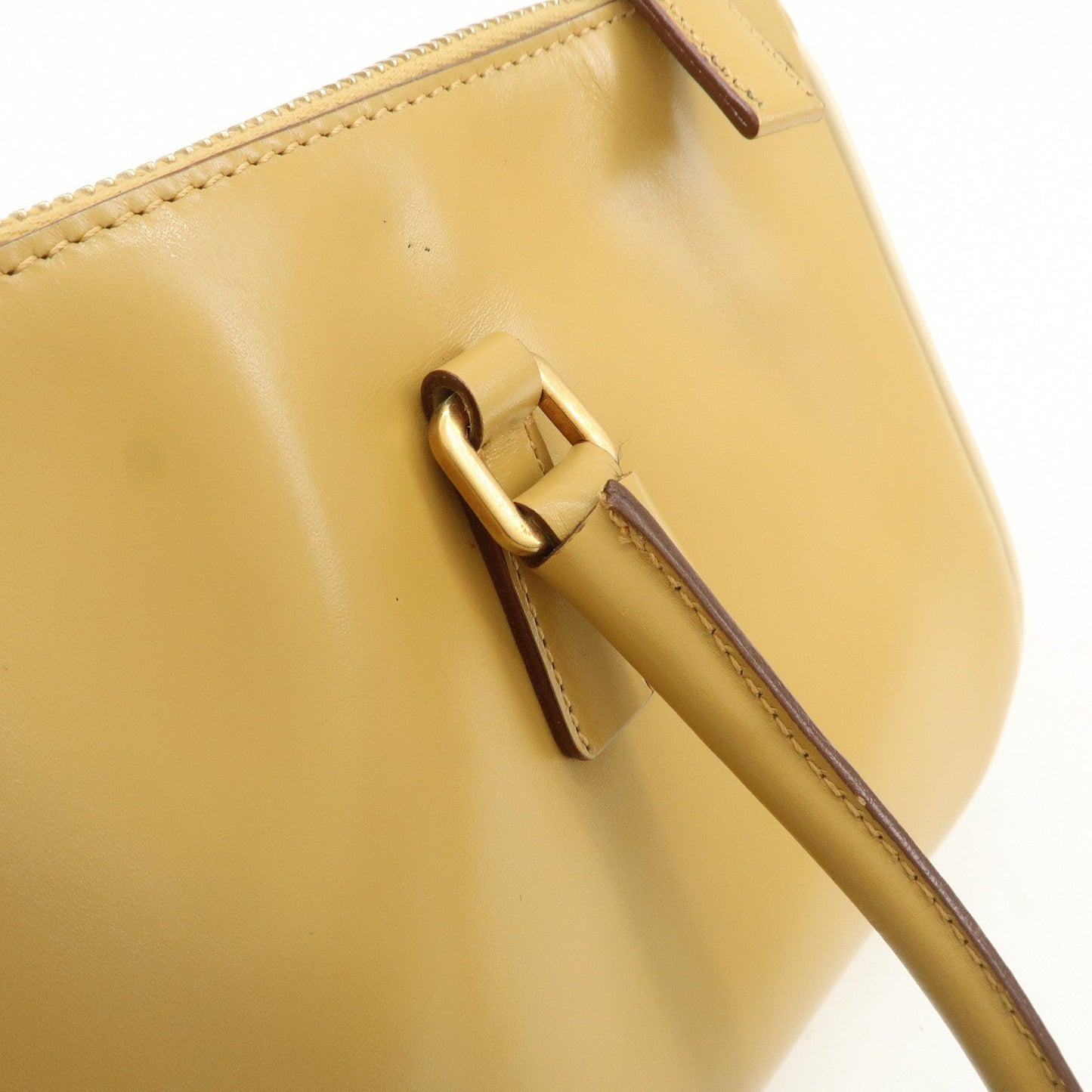Prada Leather Shoulder Bag Hand Bag Light Brown【Pre-order】