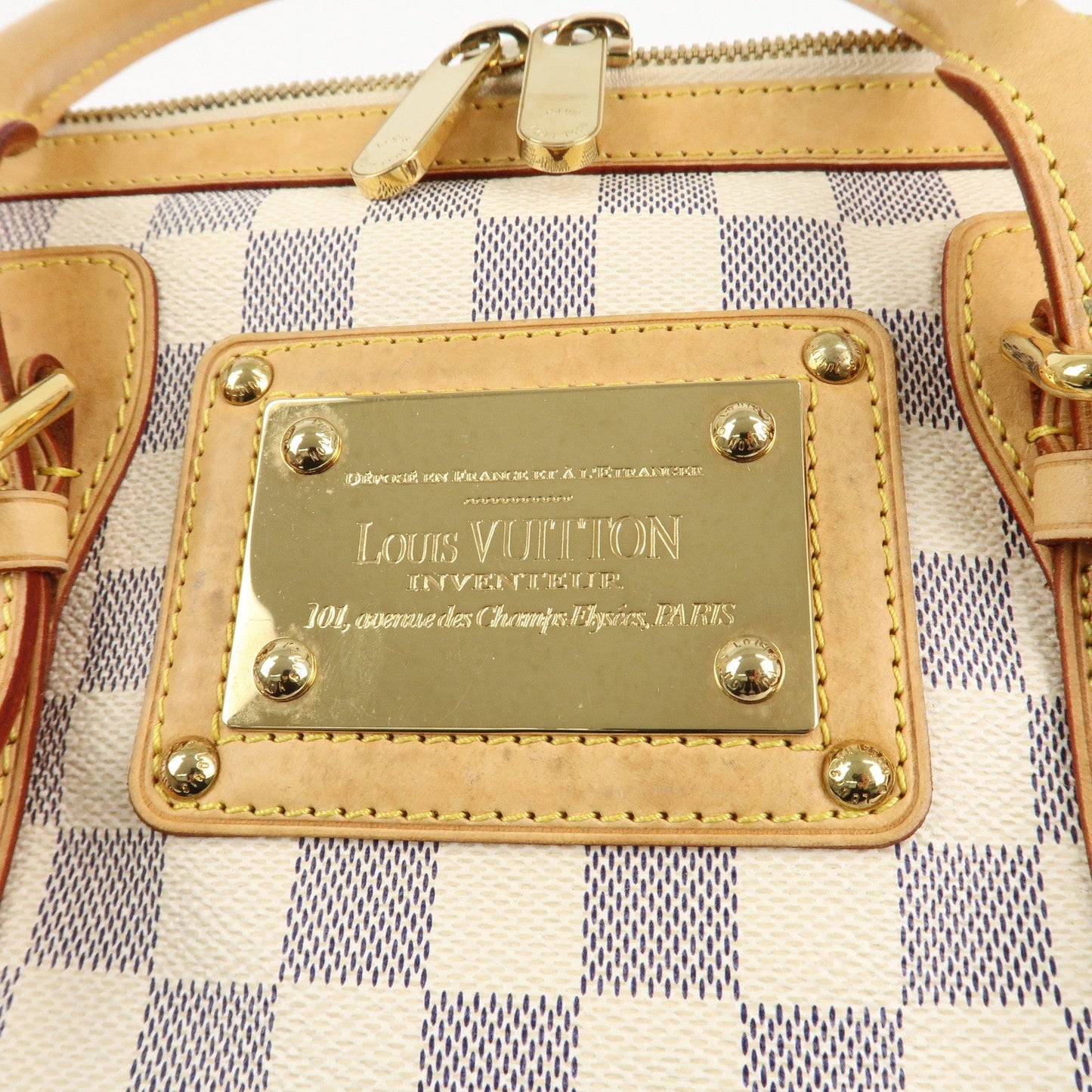 Louis Vuitton Damier Azur Leather Canvas Berkeley Hand Bag N52001【Pre-order】
