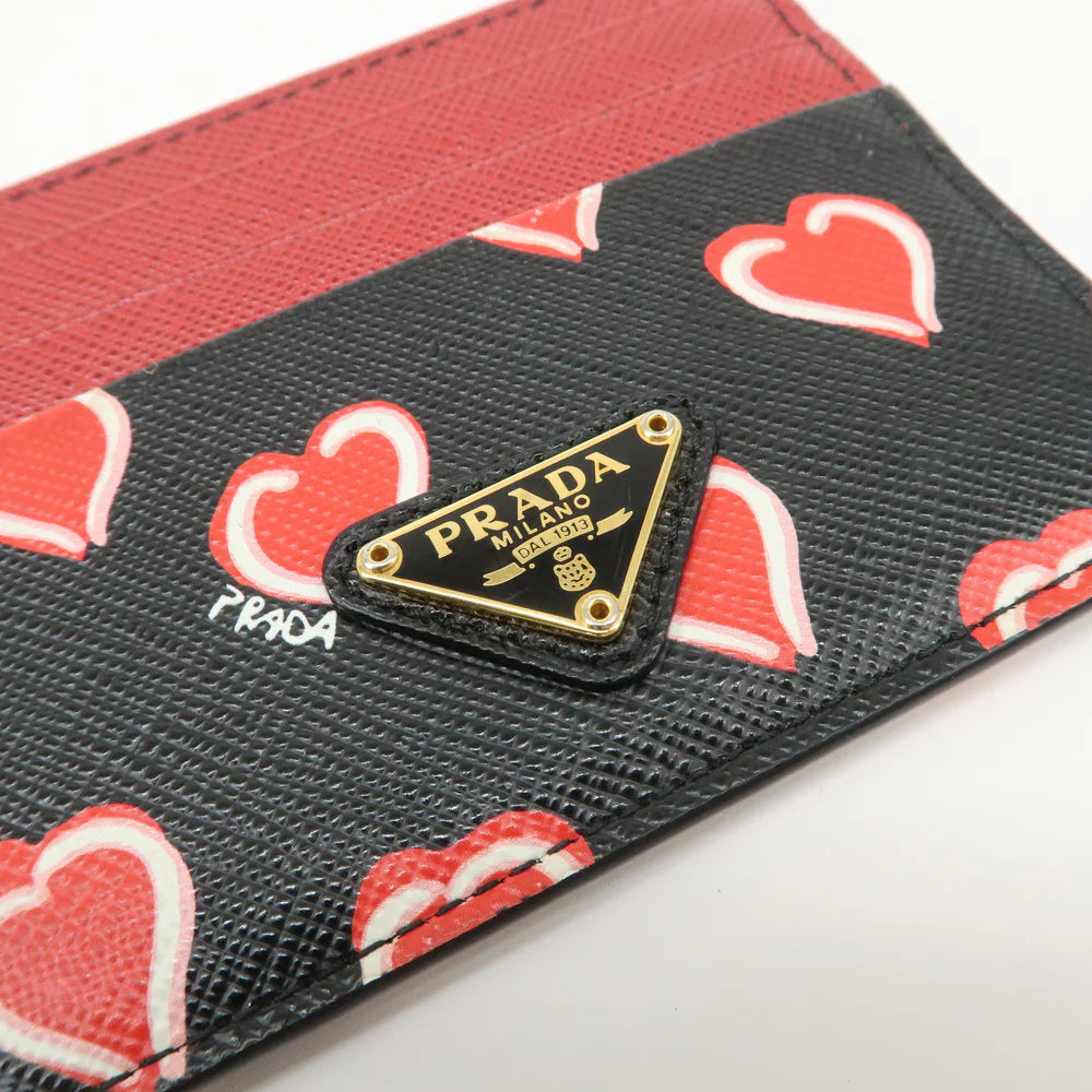 Prada Saffiano Leather Heart Card Case【Pre-order】