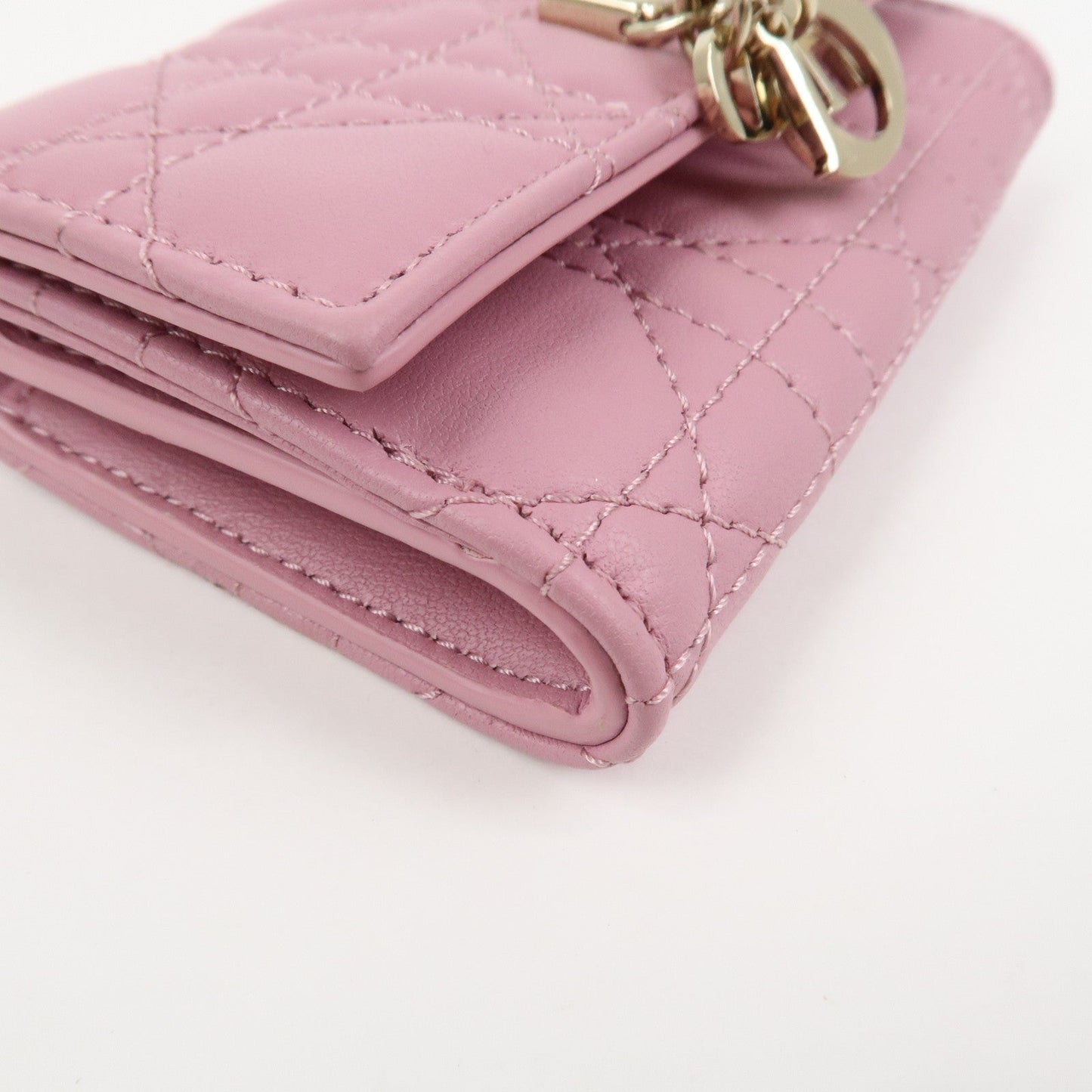 Christian Dior Cannage Logo Leather Bi-fold Compact Wallet【Pre-order】