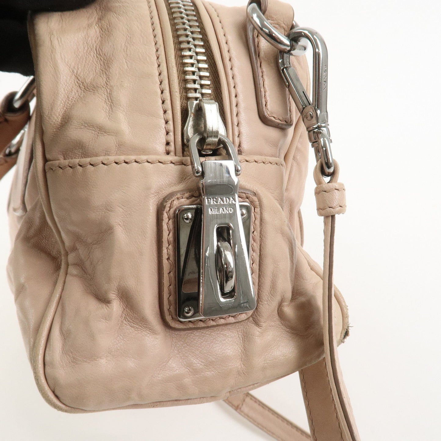 Prada Nappa Leather 2Way Bag Hand Bag Shoulder Bag Light Pink【Pre-order】