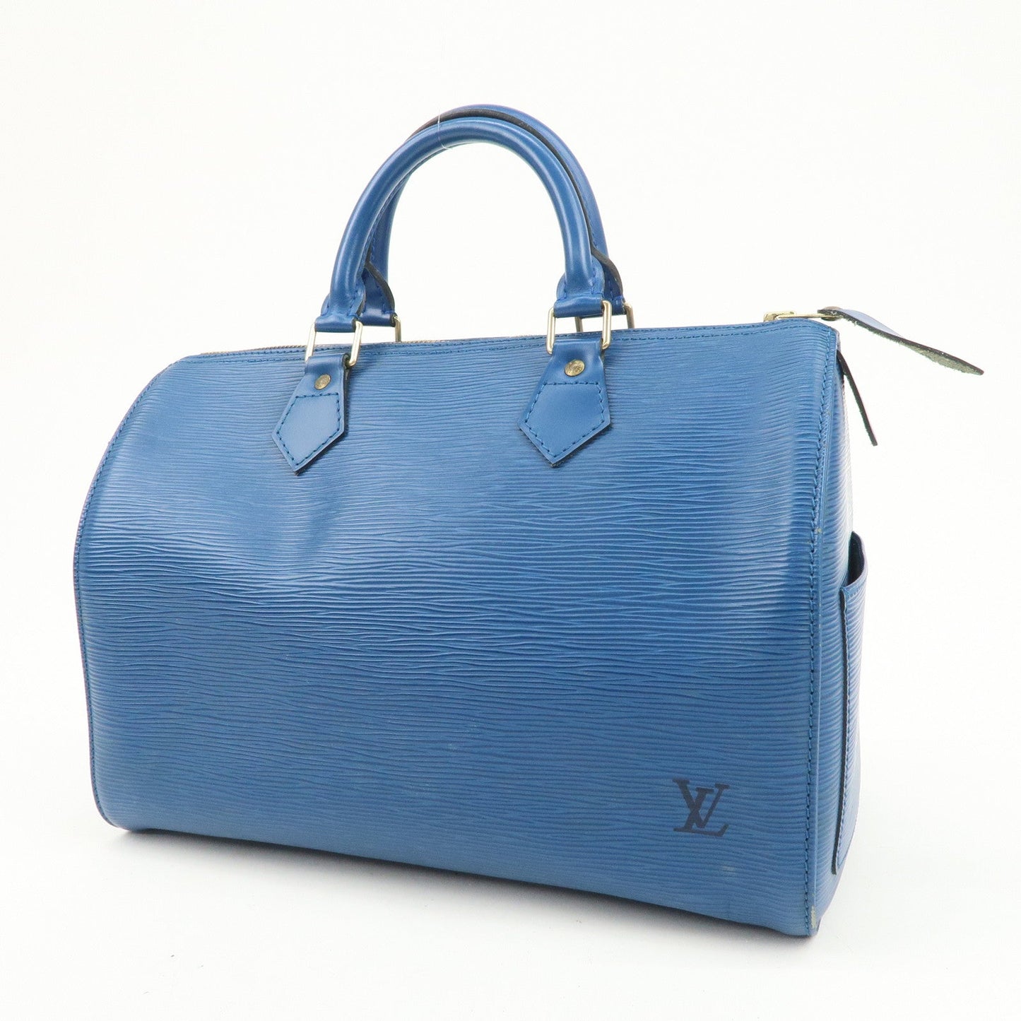 Louis Vuitton Epi Speedy 30 Hand Bag Boston Bag Toledo Blue M43005【Pre-order】