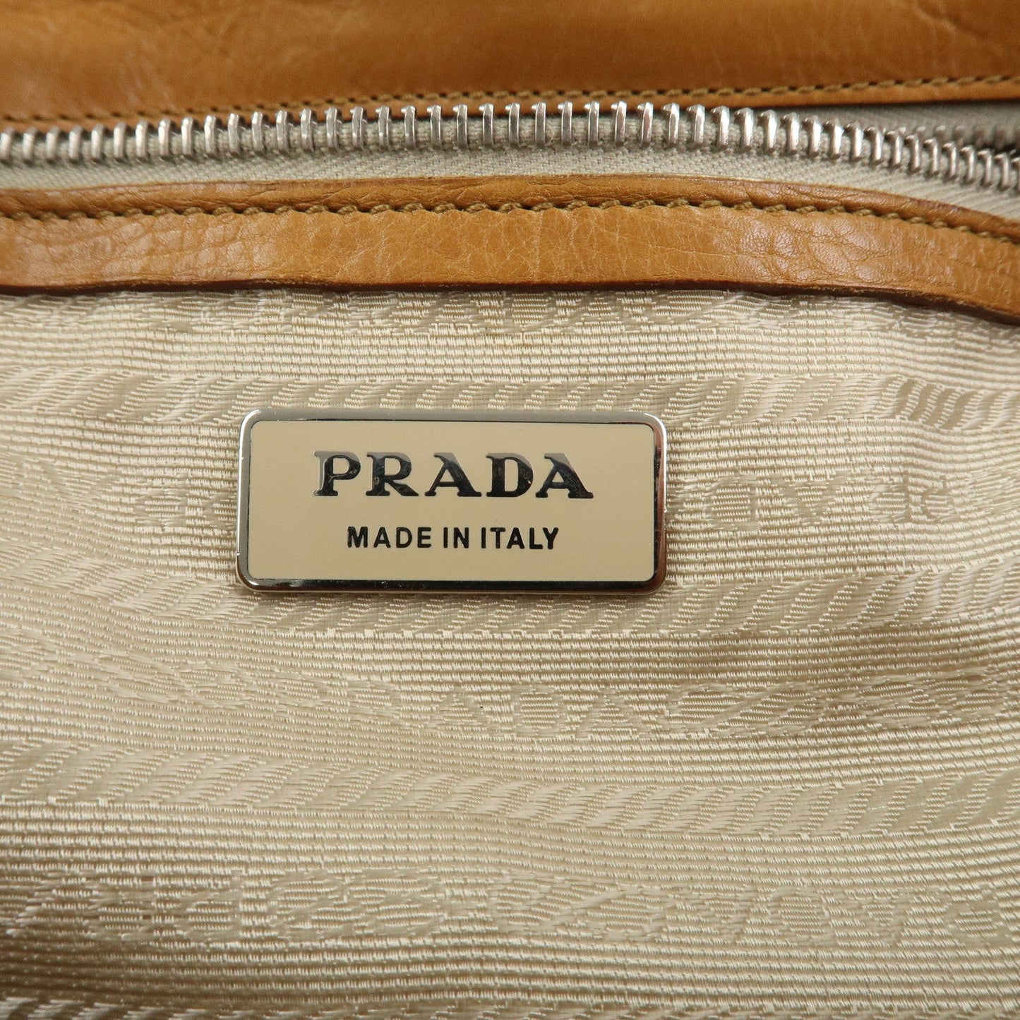 Prada Triangle Logo Leather Nylon Shoulder Bag Brown BR2418【Pre-order】