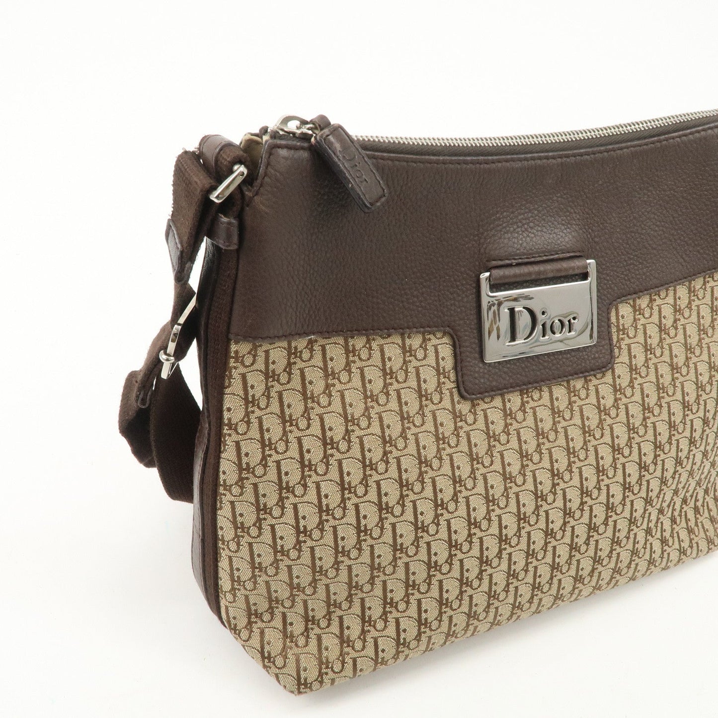 Christian Dior Street Chic Trotter Canvas Leather Shoulder Bag【Pre-order】