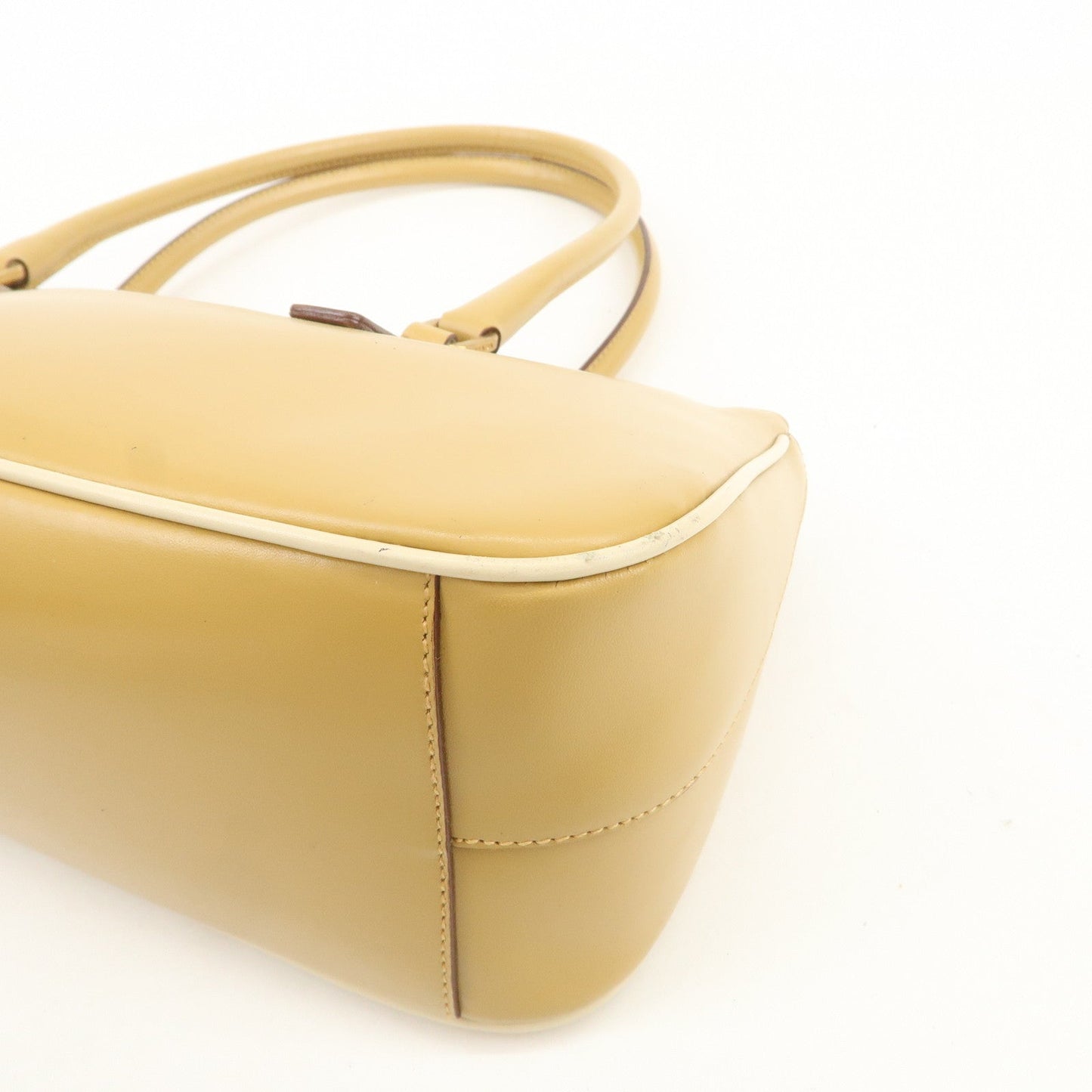 Prada Leather Shoulder Bag Hand Bag Light Brown【Pre-order】