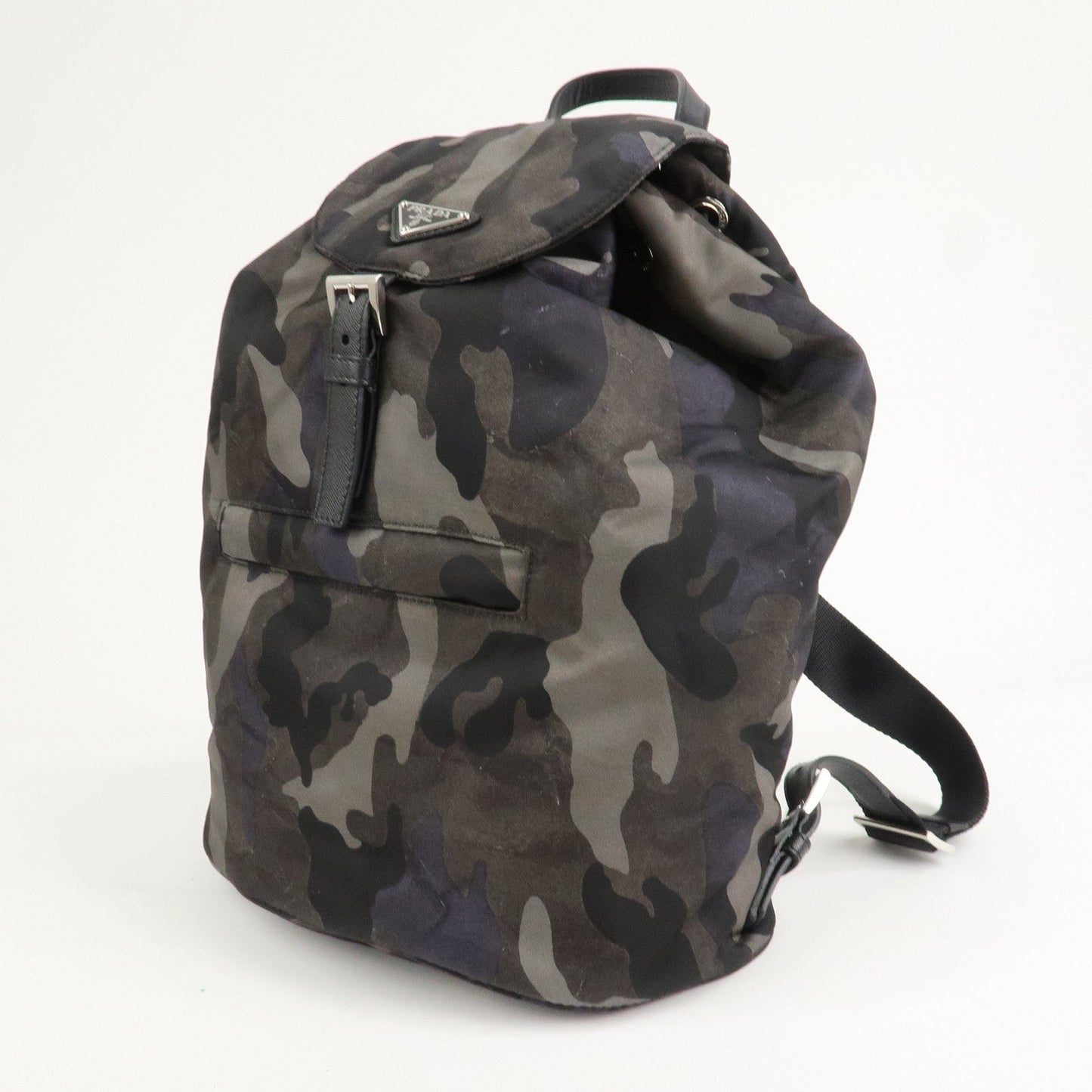 Prada Triangle Logo Nylon Camouflage Backpack Ruck Sack BZ0032【Pre-order】