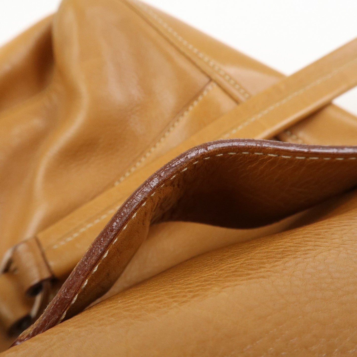 Prada Triangle Logo Leather Nylon Shoulder Bag Brown BR2418【Pre-order】