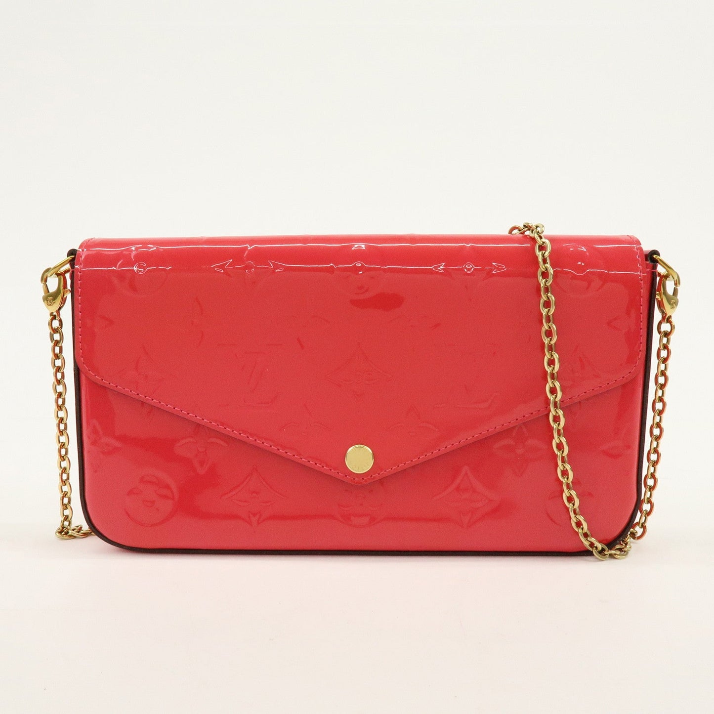 Louis Vuitton Monogram Vernis Leather Pochette Felicie Pink M61787【Pre-order】