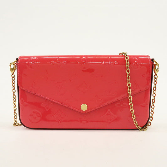 Louis Vuitton Monogram Vernis Leather Pochette Felicie Pink M61787【Pre-order】