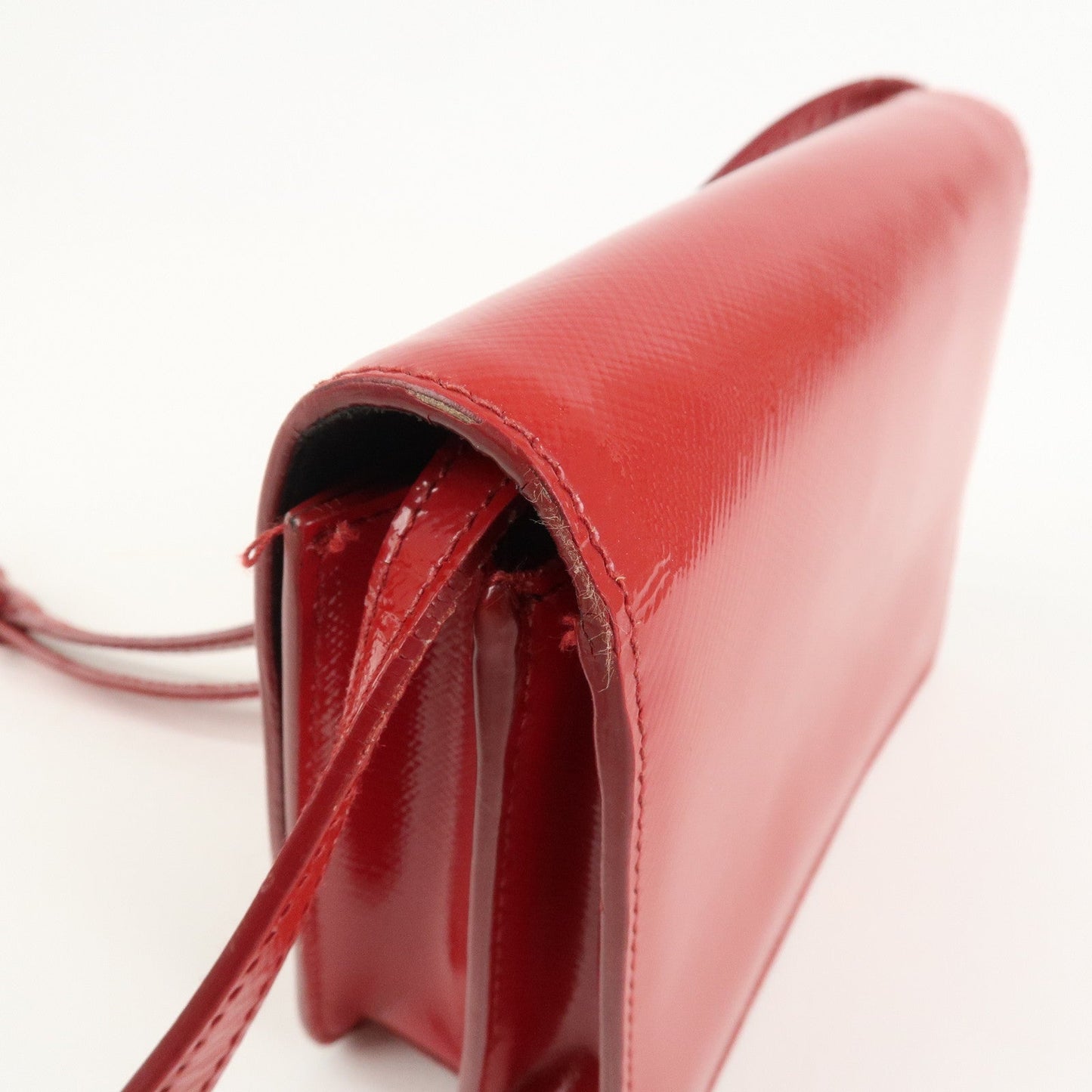 Prada Saffiano Leather 2Way Mini Shoulder Bag Clutch Bag Red BT1031【Pre-order】