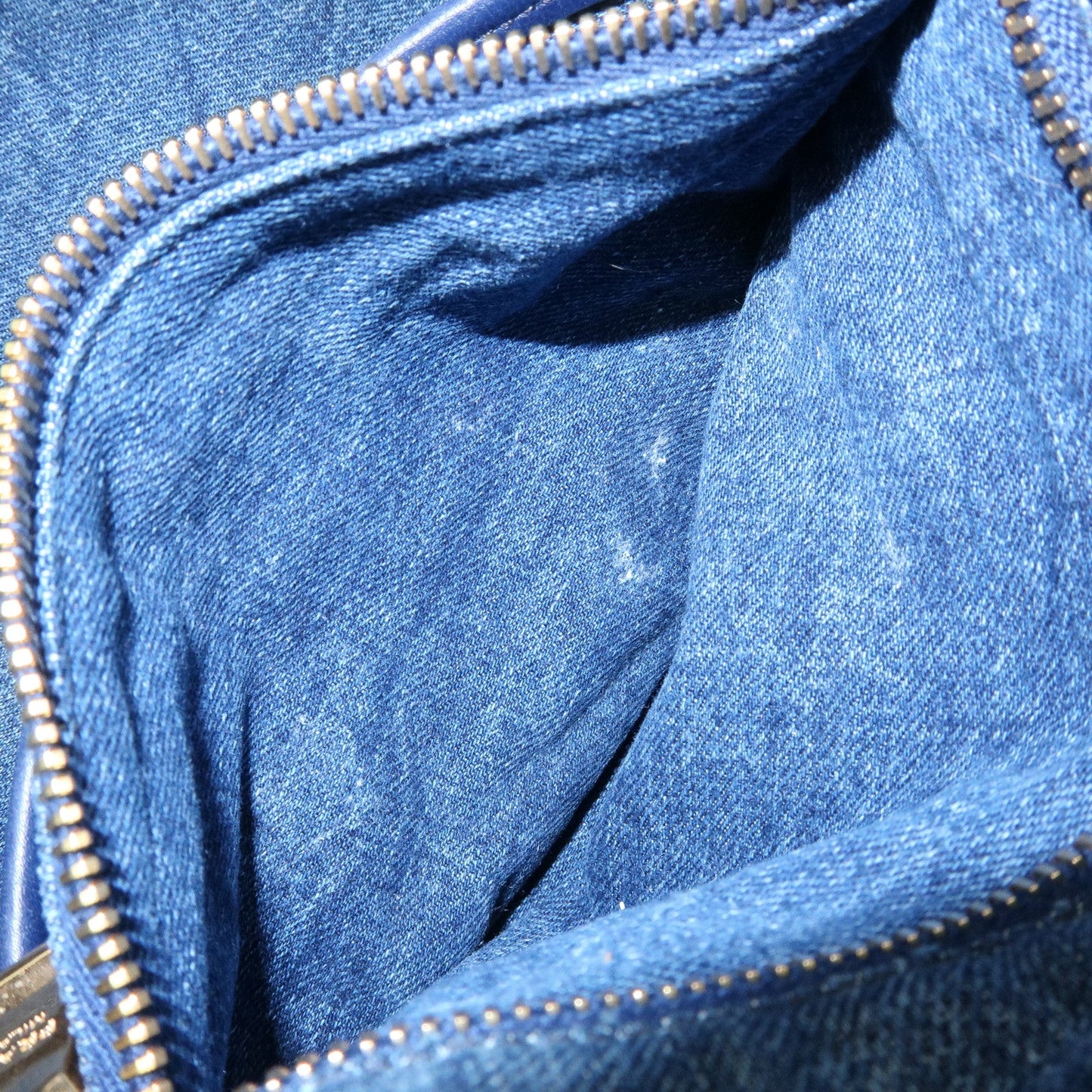 Prada Logo Canapa Canvas Denim Tote Bag Hand Bag Blue B1877B【Pre-order】