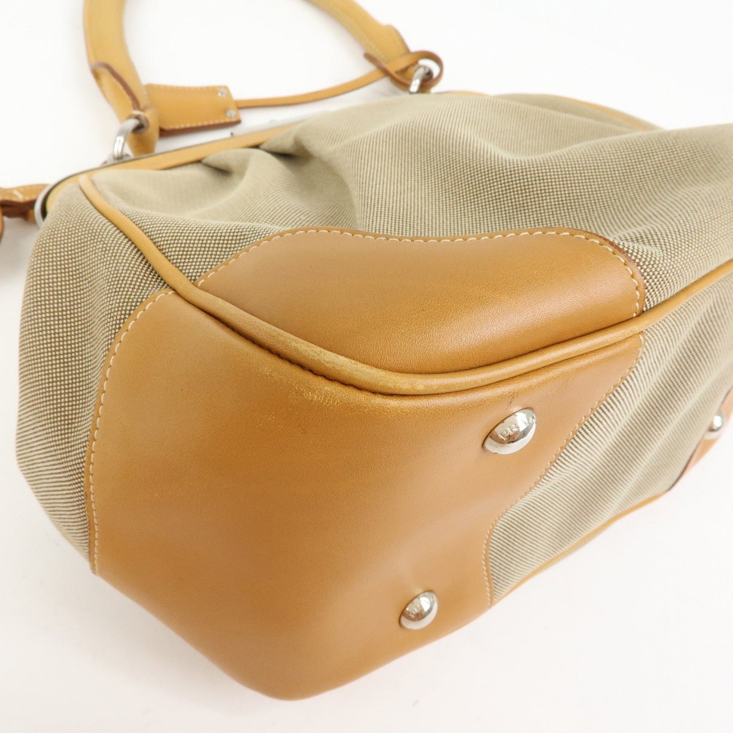 Prada Logo Jacquard Leather Shoulder Bag Light Brown BR3481【Pre-order】