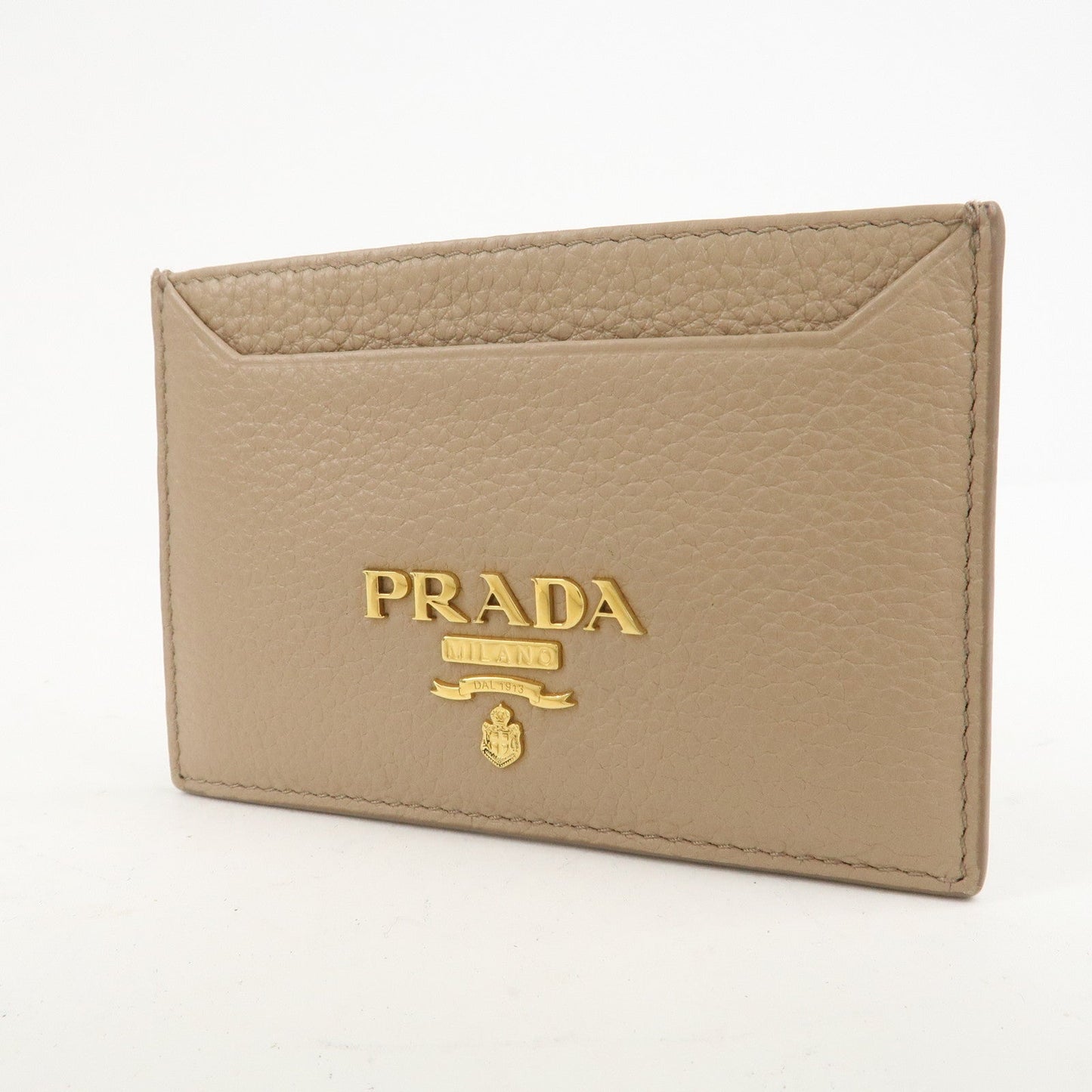 Prada Leather Card Case Card Holder Beige 1MC208【Pre-order】