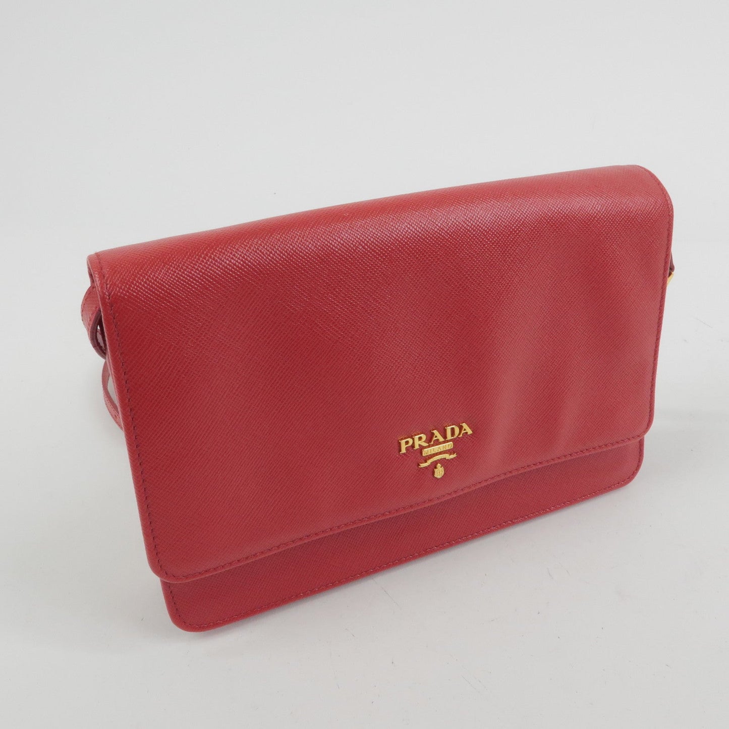 Prada Saffiano Leather Shoulder Bag Crossbody Bag Red 1M1361【Pre-order】