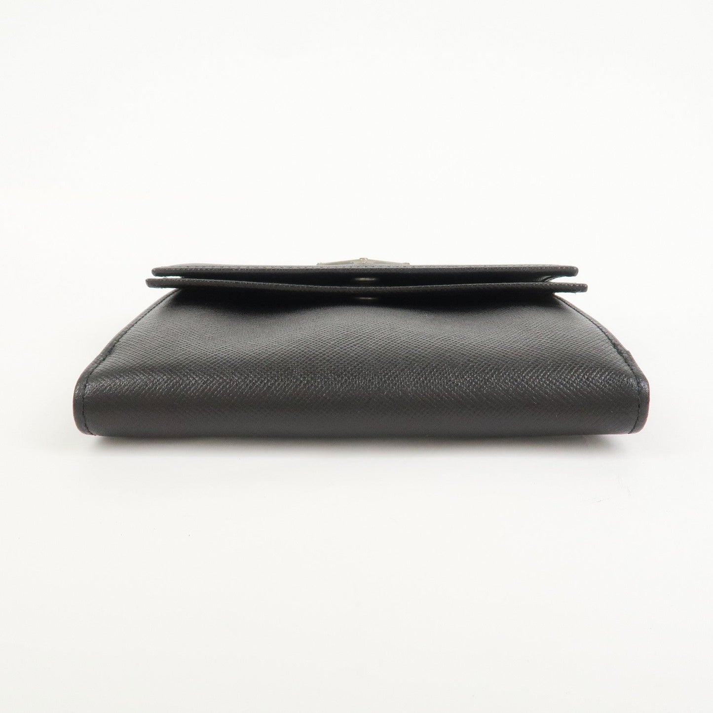 Prada Triangle Logo Saffiano Leather Compact Wallet Black M53X【Pre-order】