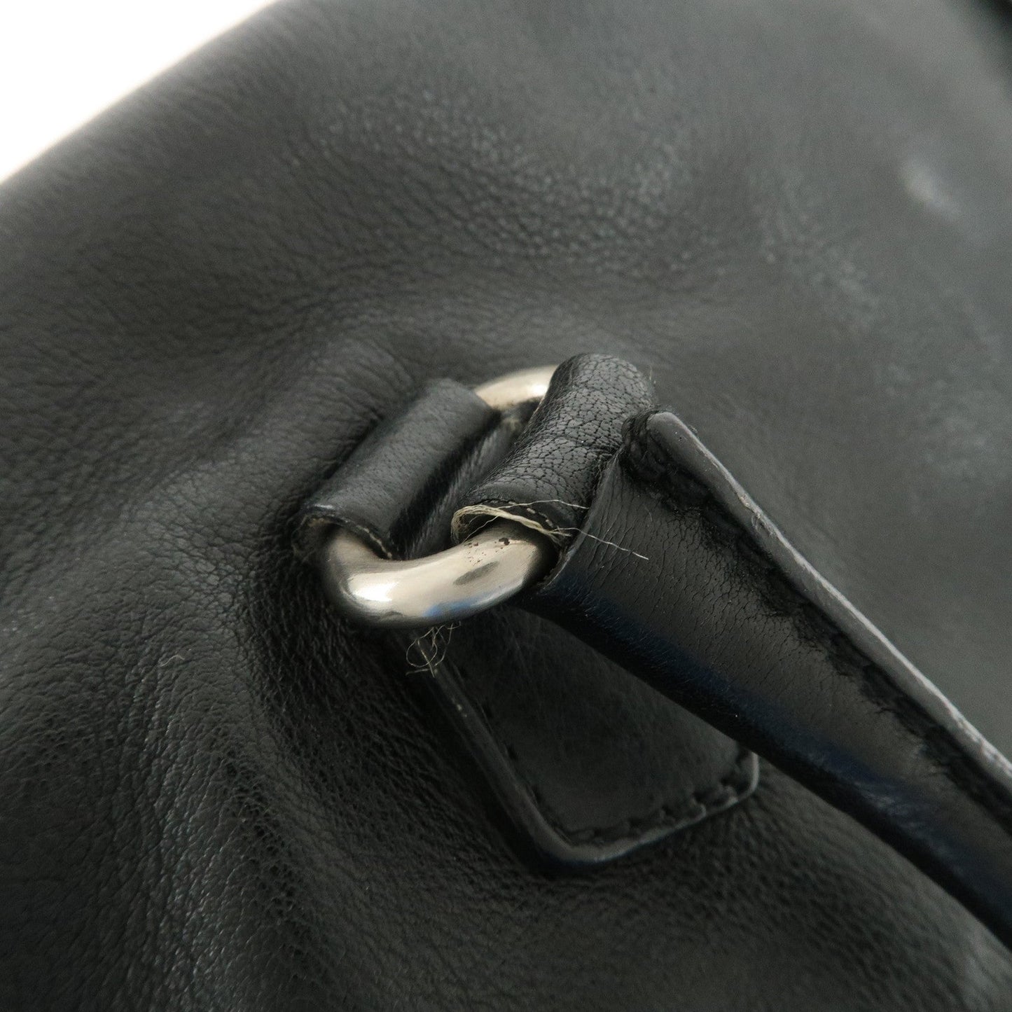 Prada Triangle Logo Leather Shoulder Bag Hand Bag Black【Pre-order】