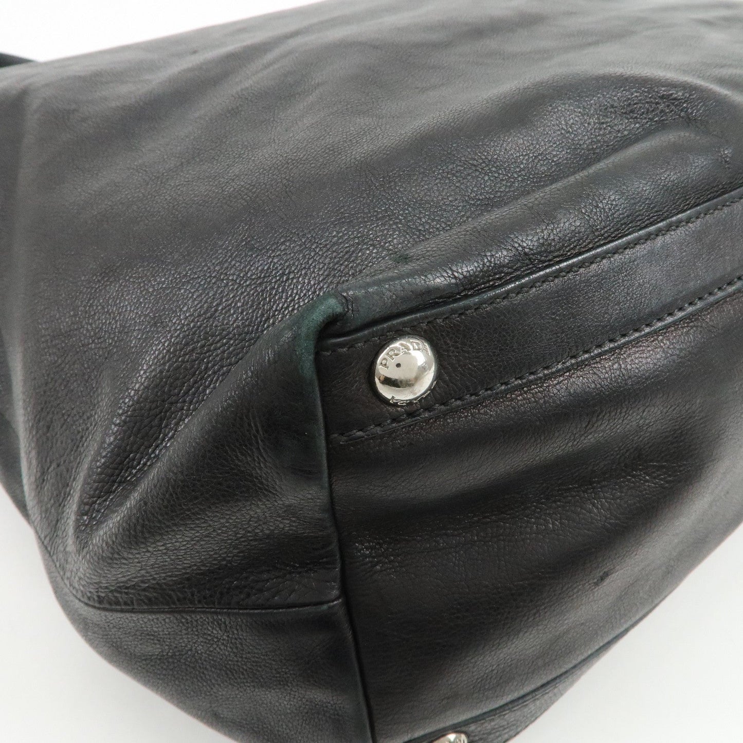 Prada Leather 2Way Bag Tote Bag Shoulder Bag Black VA0801【Pre-order】