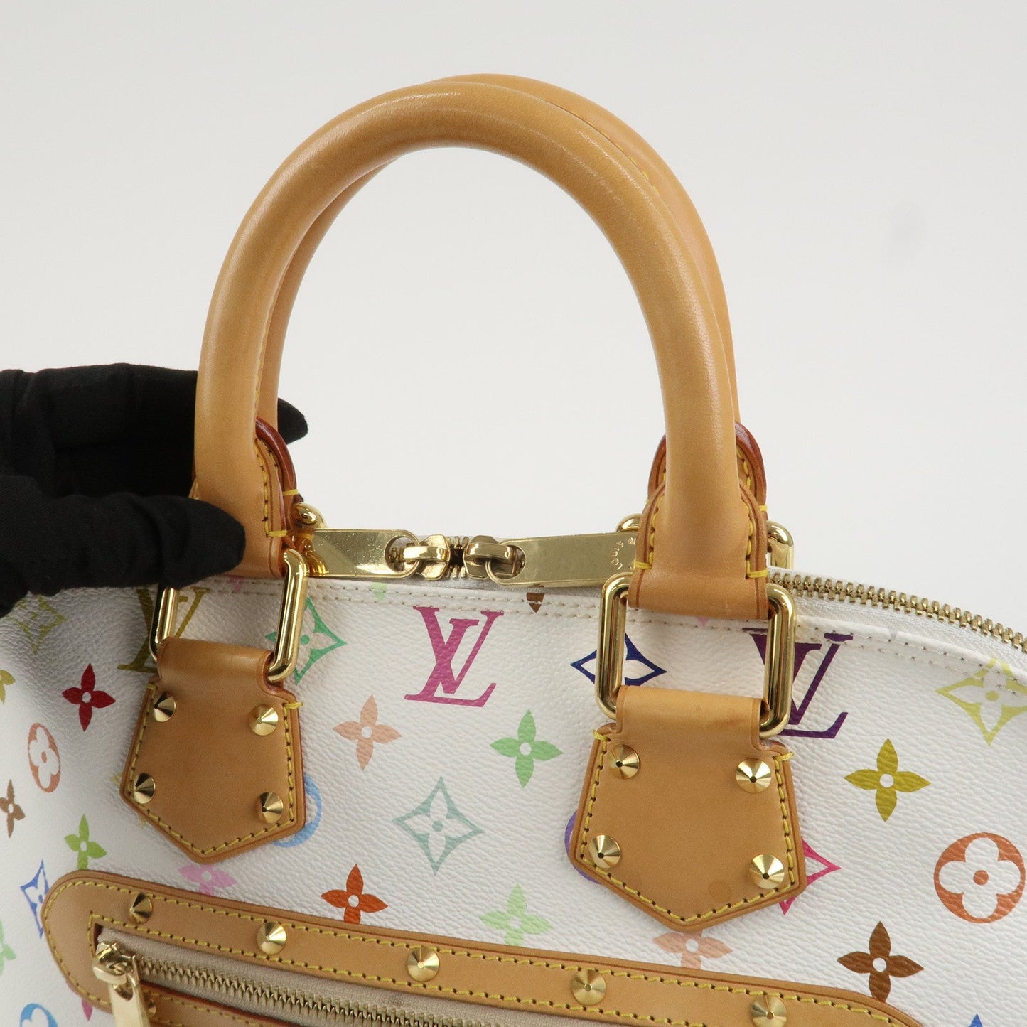 Louis Vuitton Monogram Multicolor Alma Hand Bag Blanc M92647【Pre-order】